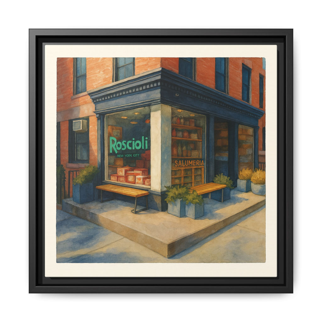 Roscioli Restaurant — Restaurant Print | Matte Canvas + Wooden Frame