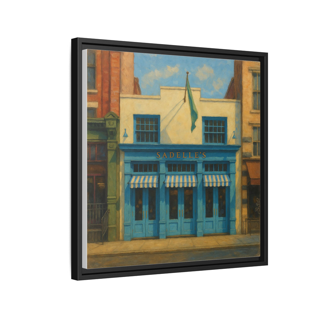 Sadelle's Restaurant — Restaurant Print | Matte Canvas + Wooden Frame