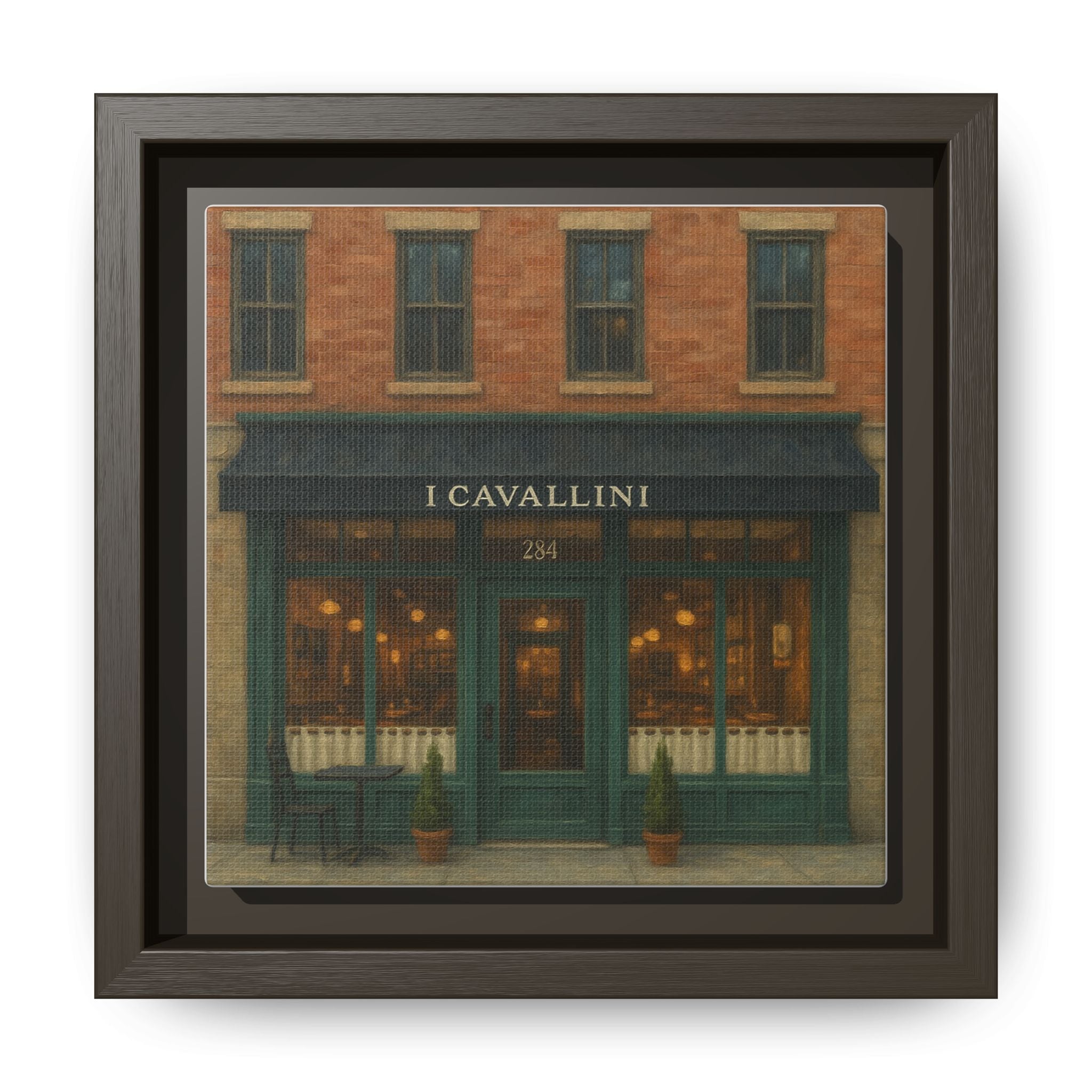 I Cavallini — Restaurant Print | Matte Canvas + Wooden Frame