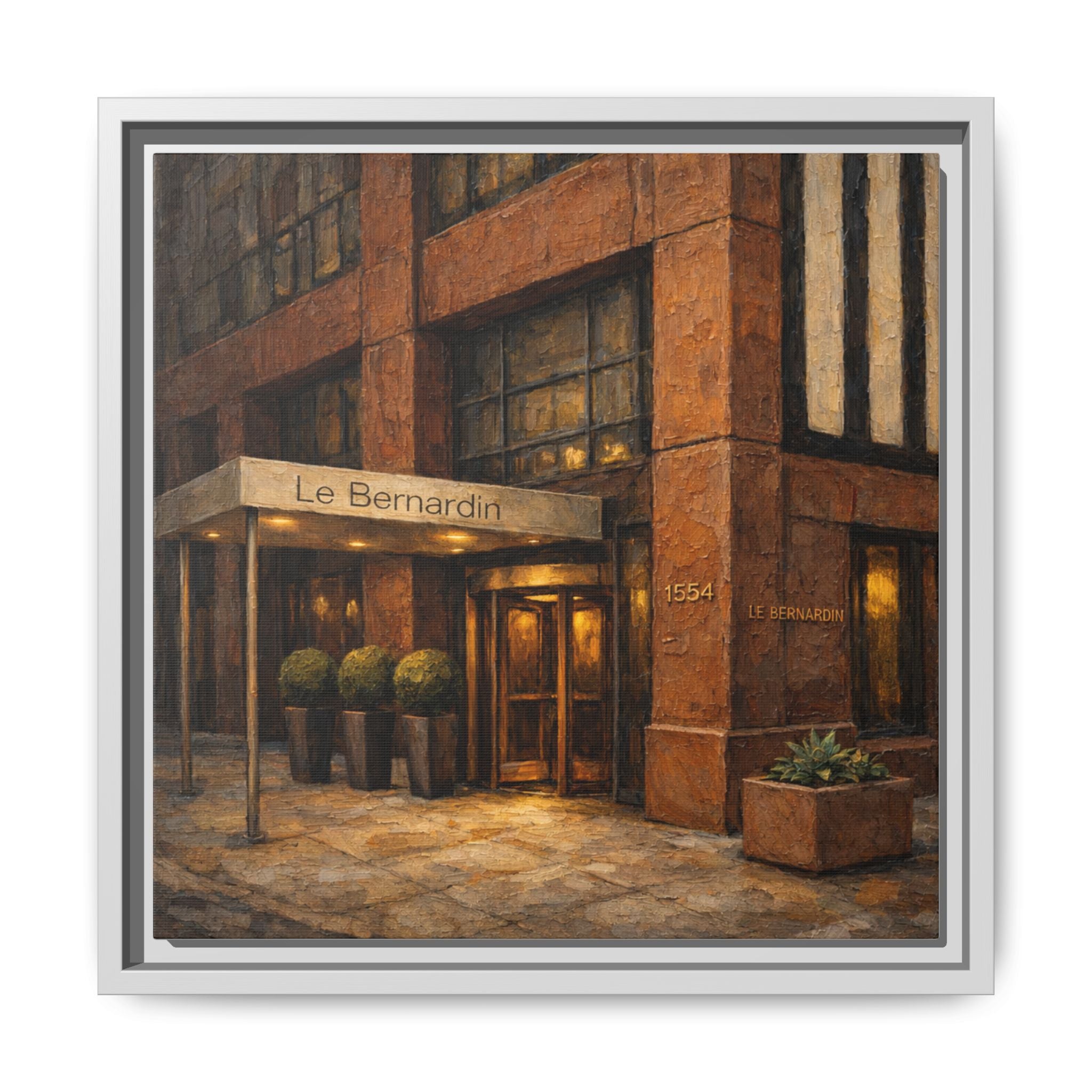 Le Bernardin — Restaurant Print | Matte Canvas + Wooden Frame