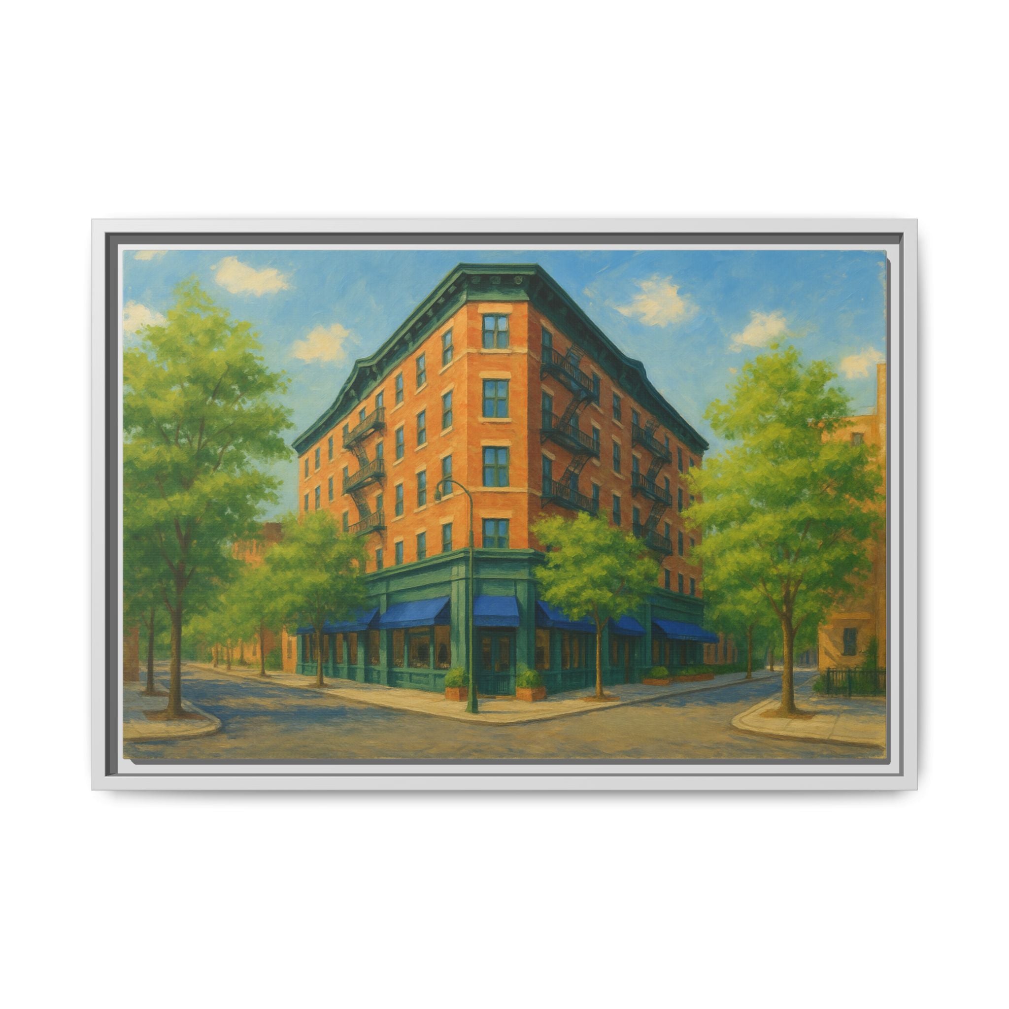 The Mary Lane — Restaurant Print | Matte Canvas + Wooden Frame