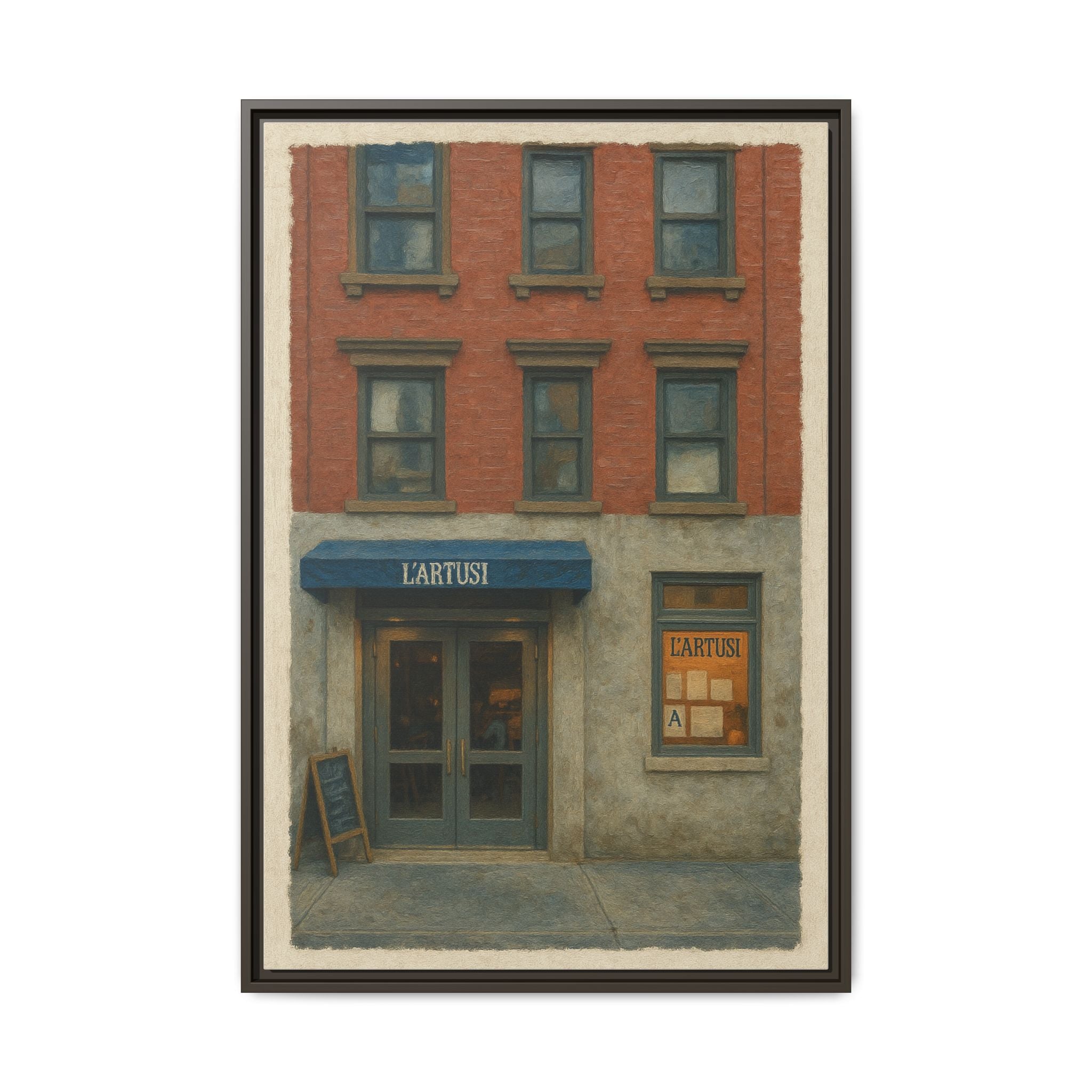 L'Artusi — Restaurant Print | Matte Canvas + Wooden Frame