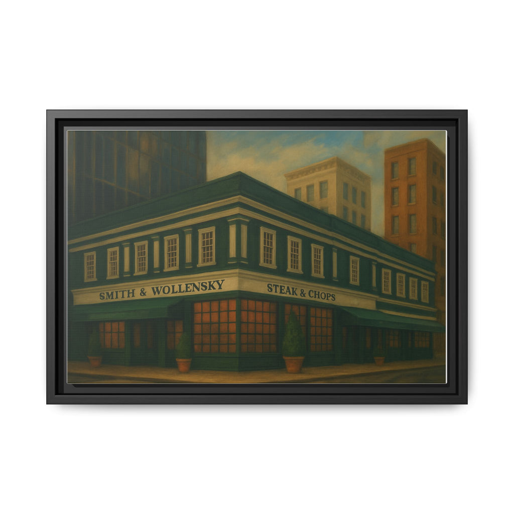 Smith and Wollensky — Restaurant Print | Matte Canvas + Wooden Frame