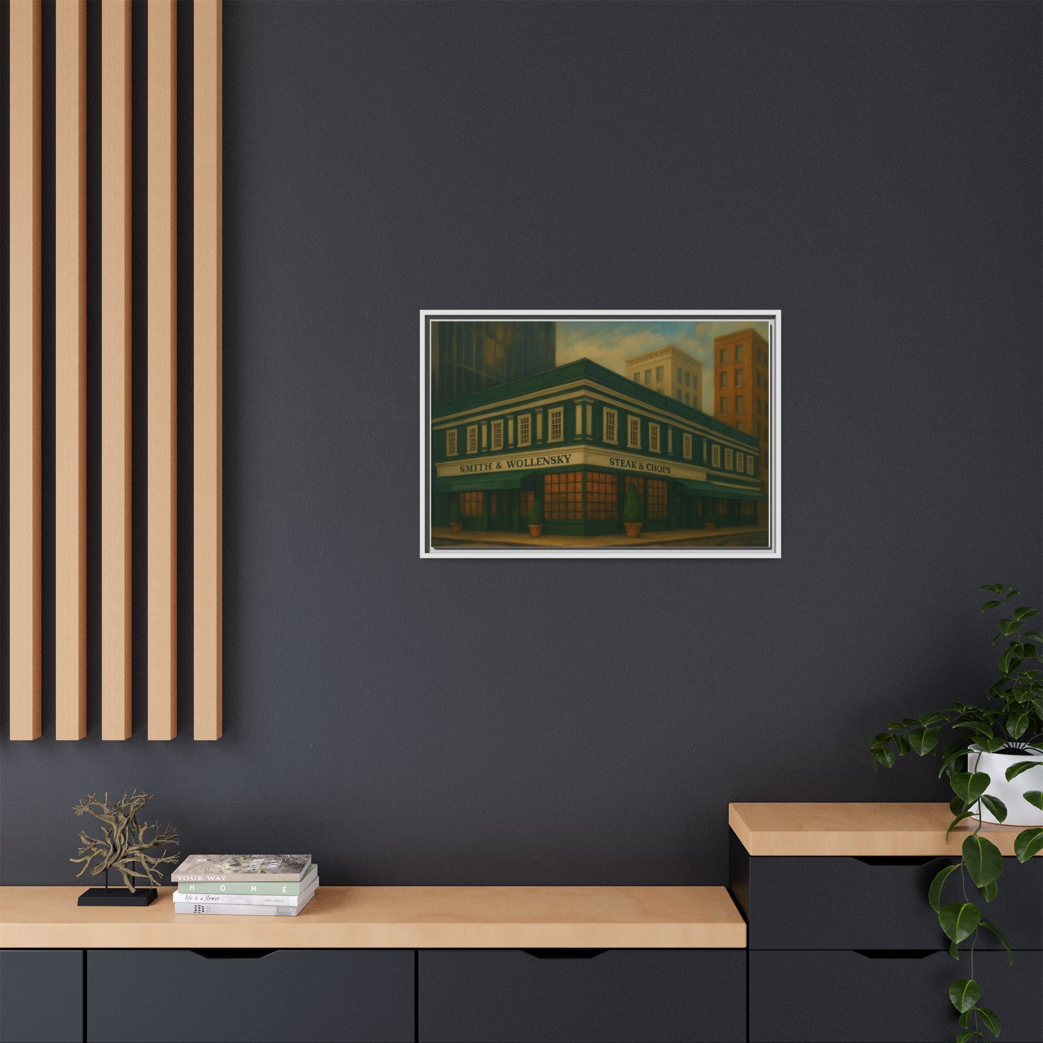 Smith and Wollensky — Restaurant Print | Matte Canvas + Wooden Frame