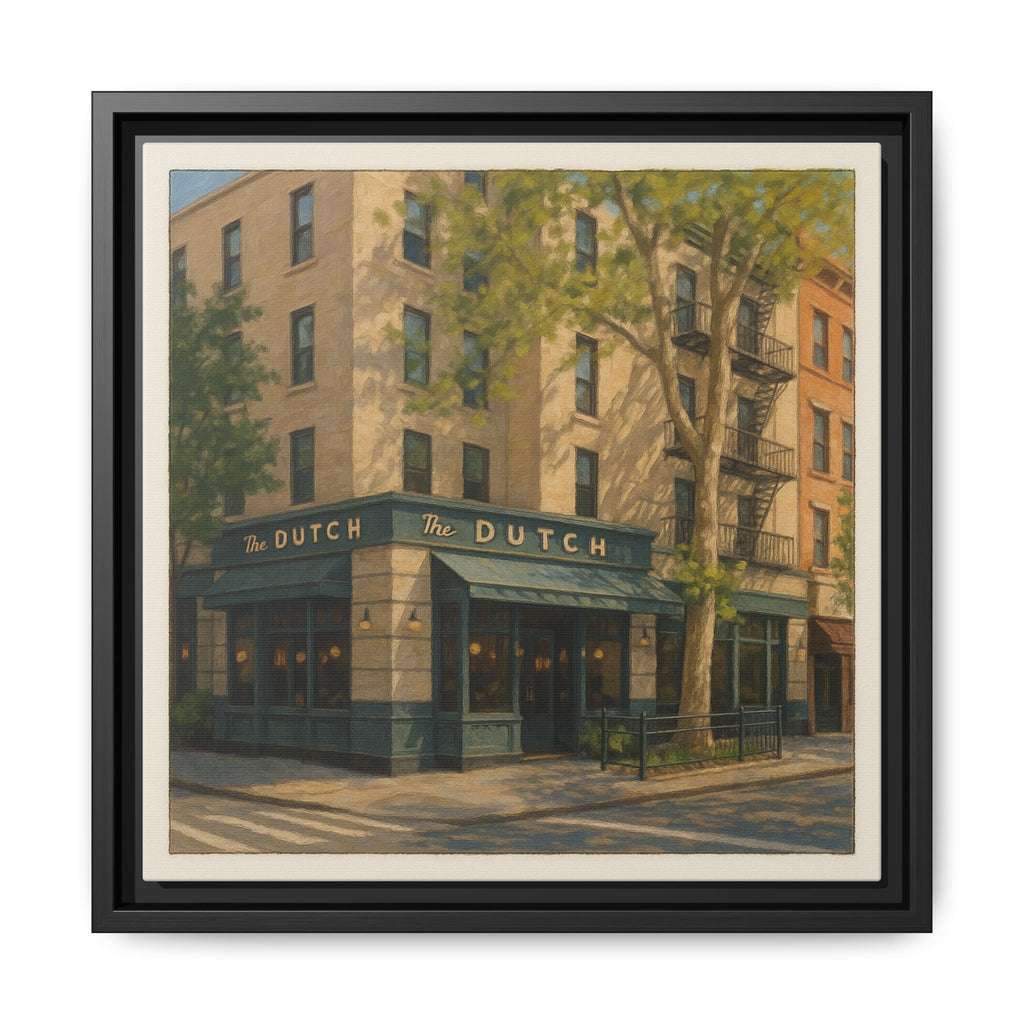The Dutch — Restaurant Print | Matte Canvas + Wooden Frame