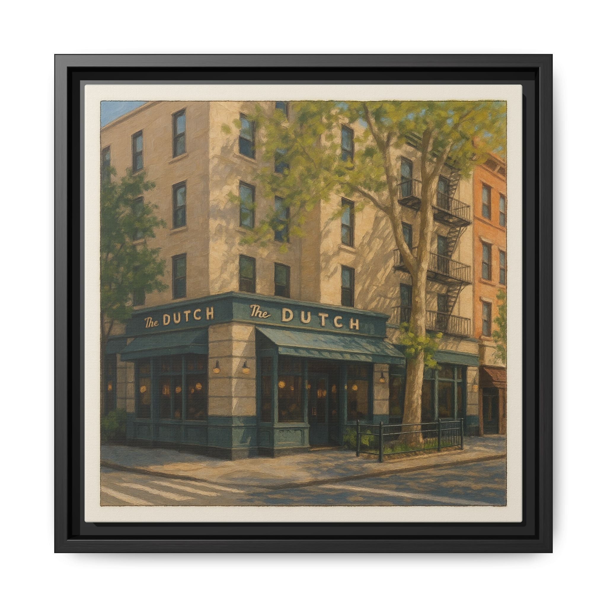 The Dutch — Restaurant Print | Matte Canvas + Wooden Frame