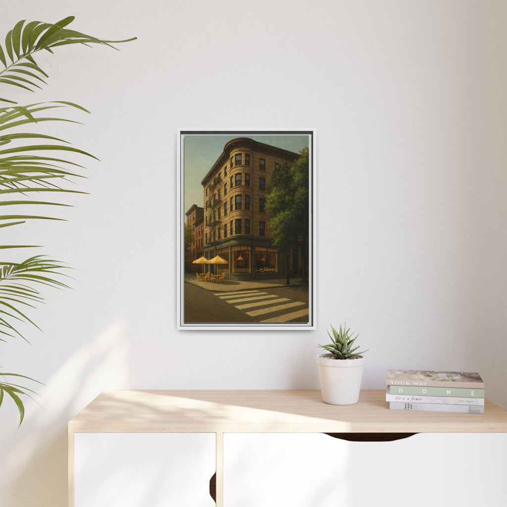 San Sabino Restaurant — Restaurant Print | Matte Canvas + Wooden Frame