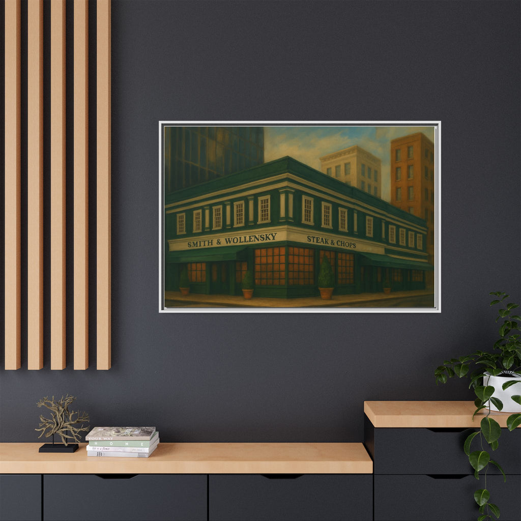 Smith and Wollensky — Restaurant Print | Matte Canvas + Wooden Frame