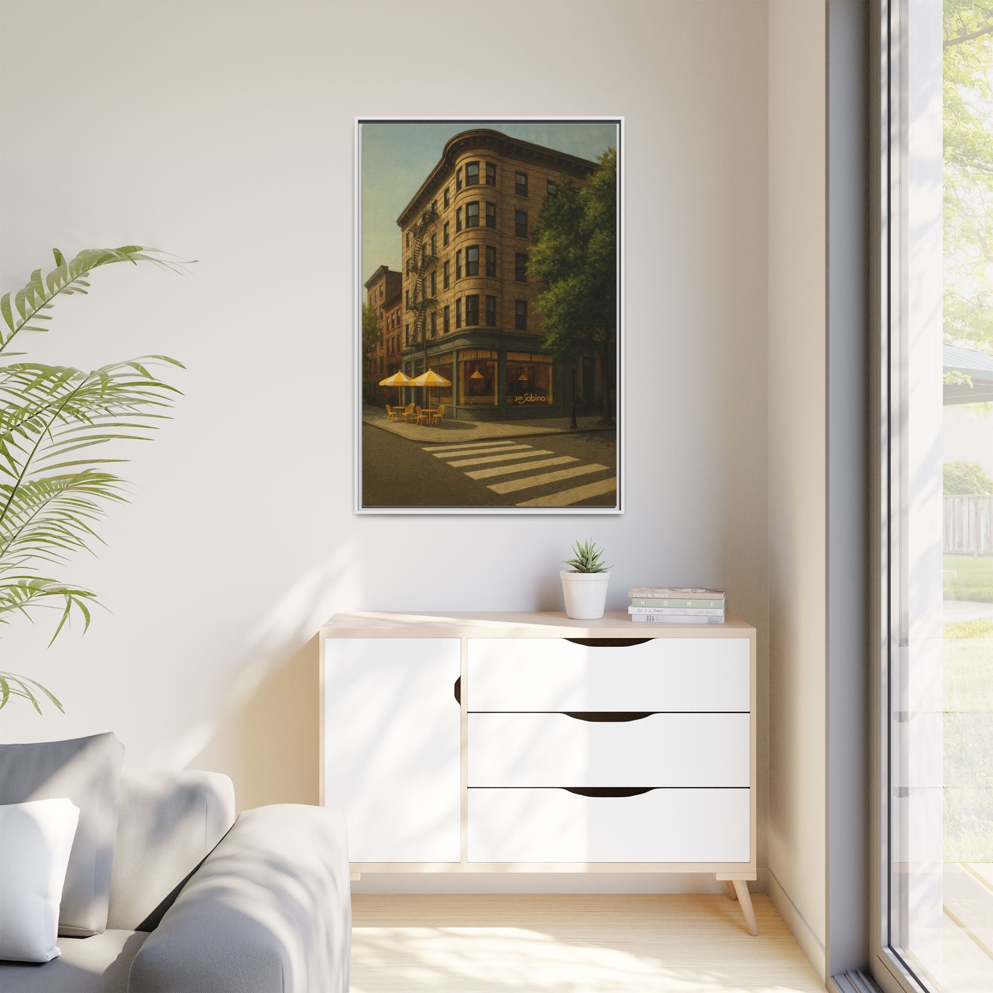 San Sabino Restaurant — Restaurant Print | Matte Canvas + Wooden Frame