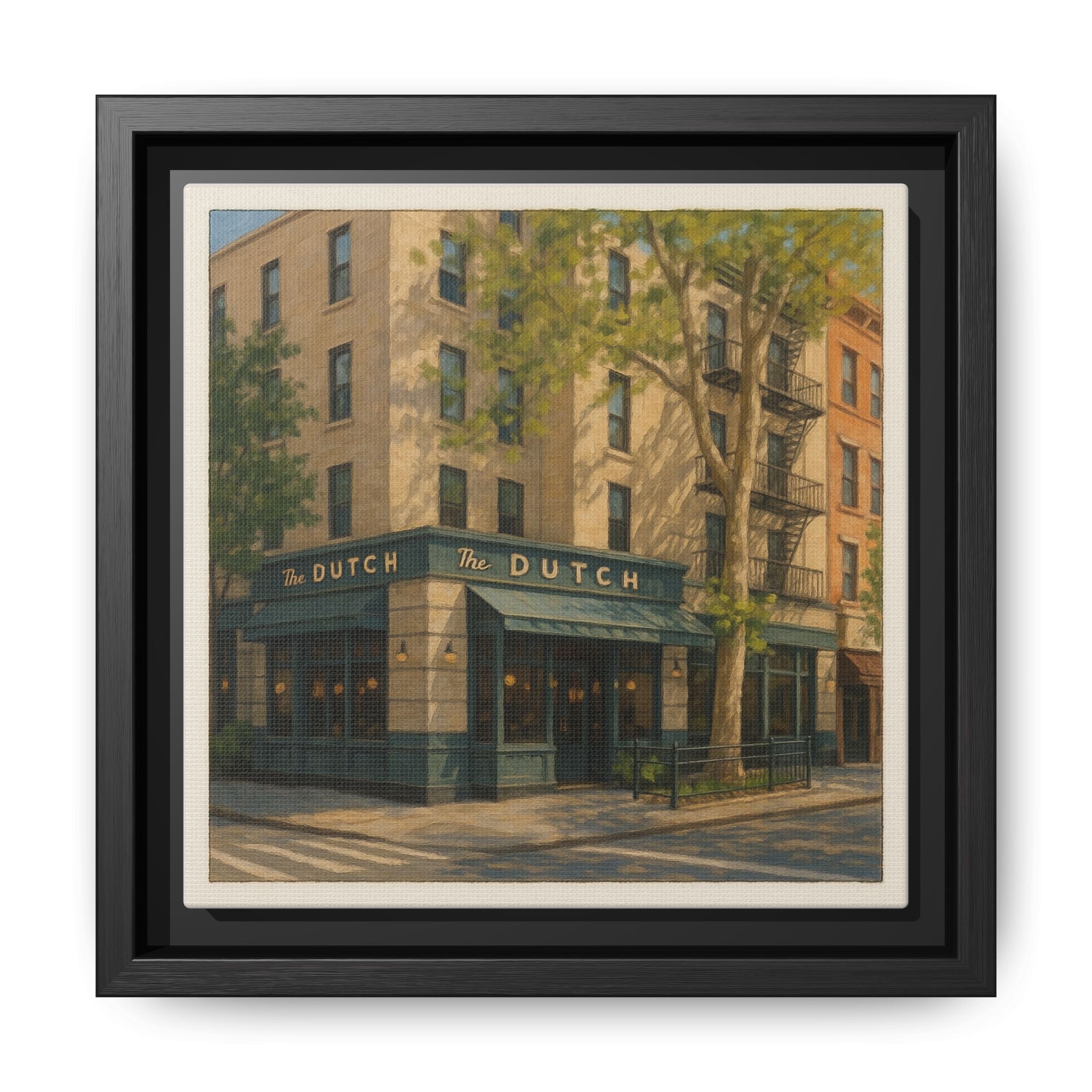 The Dutch — Restaurant Print | Matte Canvas + Wooden Frame