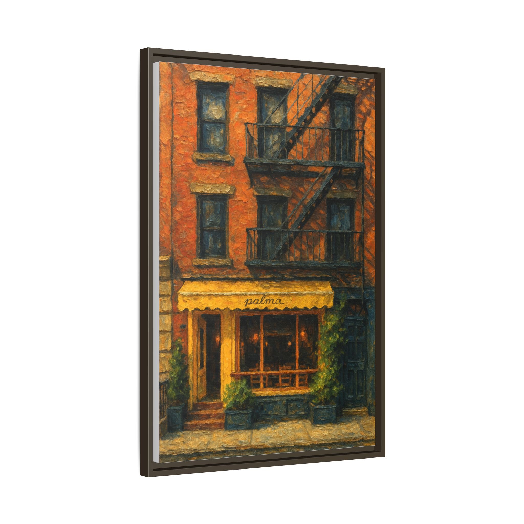 Palma II — Restaurant Print | Matte Canvas + Wooden Frame