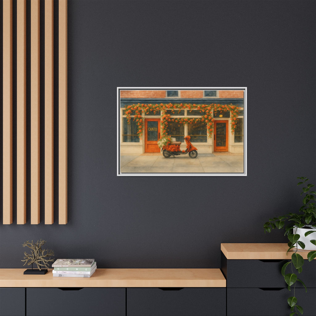 Canto West Village — Restaurant Print | Matte Canvas + Wooden Frame