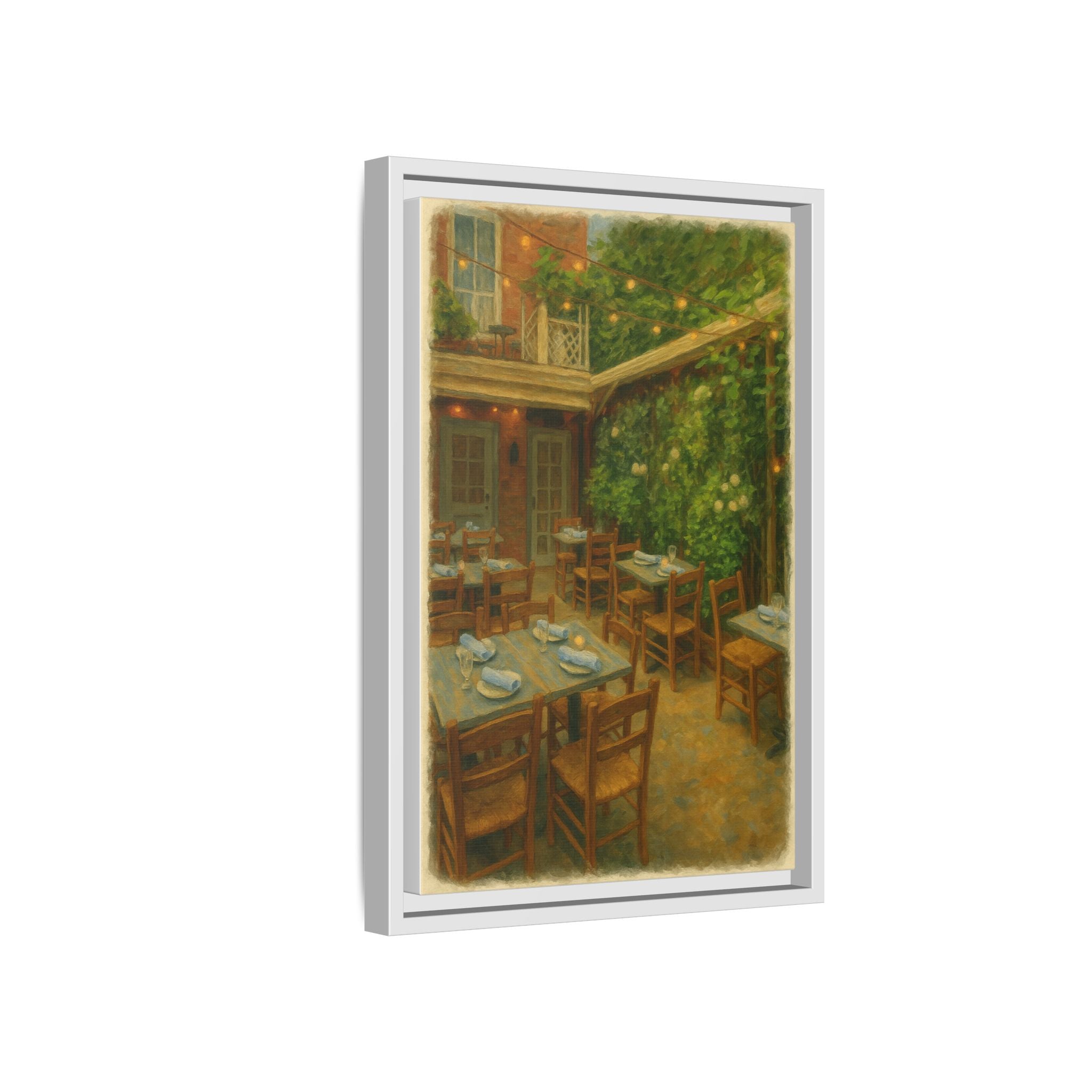 Palma — Restaurant Print | Matte Canvas + Wooden Frame