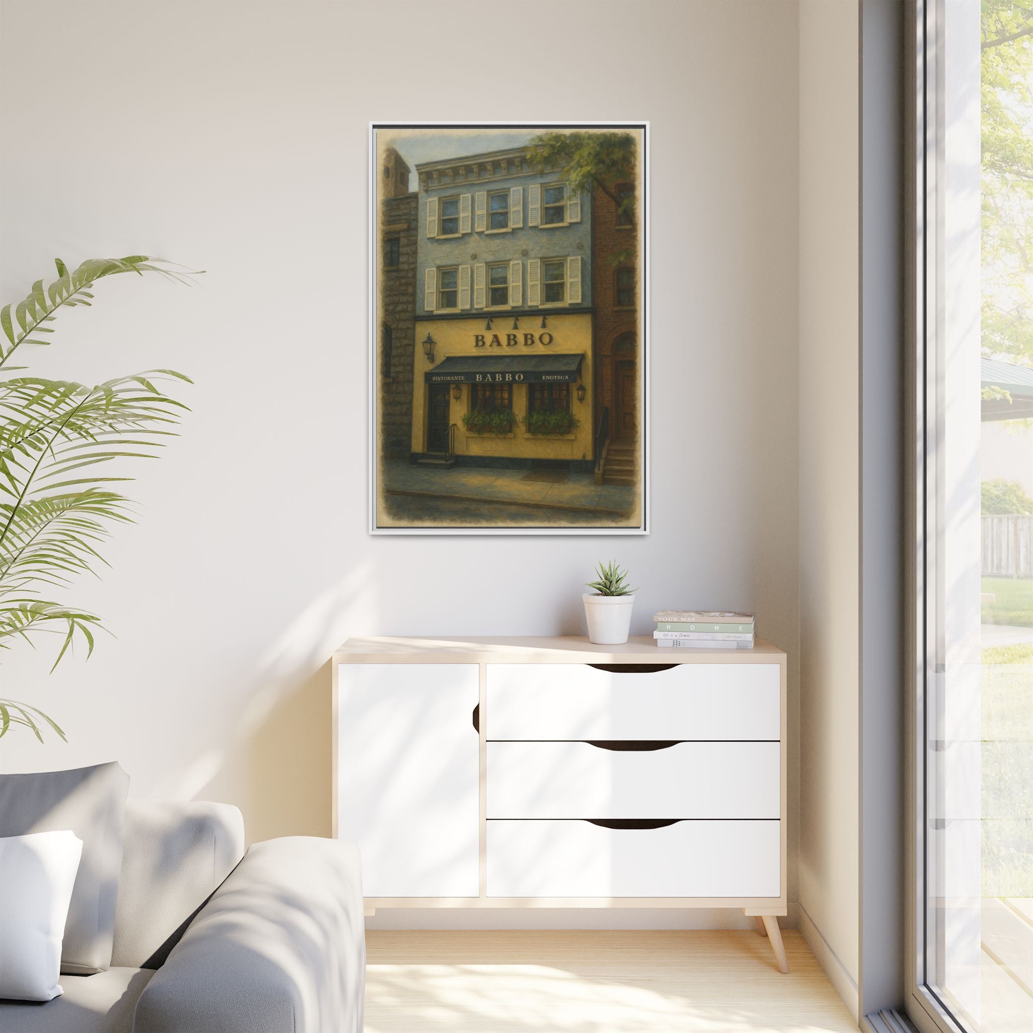 Babbo — Restaurant Print | Matte Canvas + Wooden Frame
