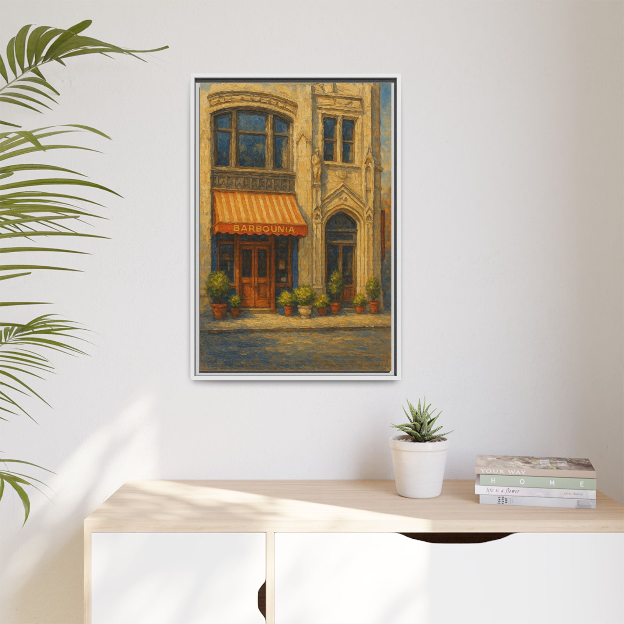 Barbounia restaurant painting engagement gift NYC dining