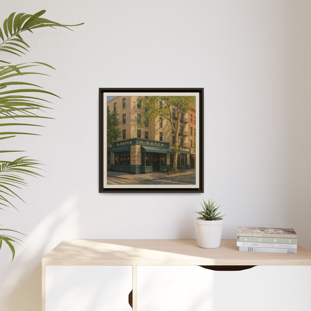 The Dutch — Restaurant Print | Matte Canvas + Wooden Frame