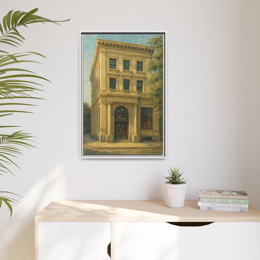 Francie — Restaurant Print | Matte Canvas + Wooden Frame