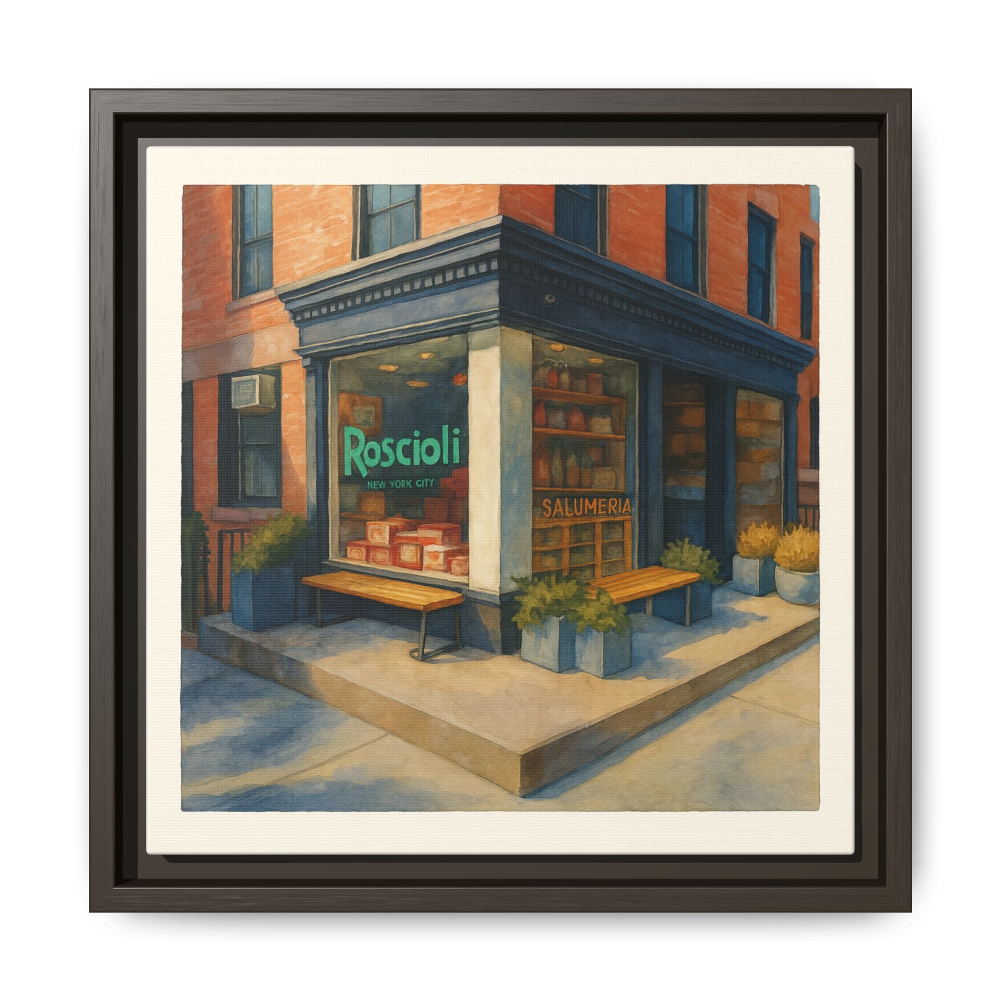 Roscioli Restaurant — Restaurant Print | Matte Canvas + Wooden Frame