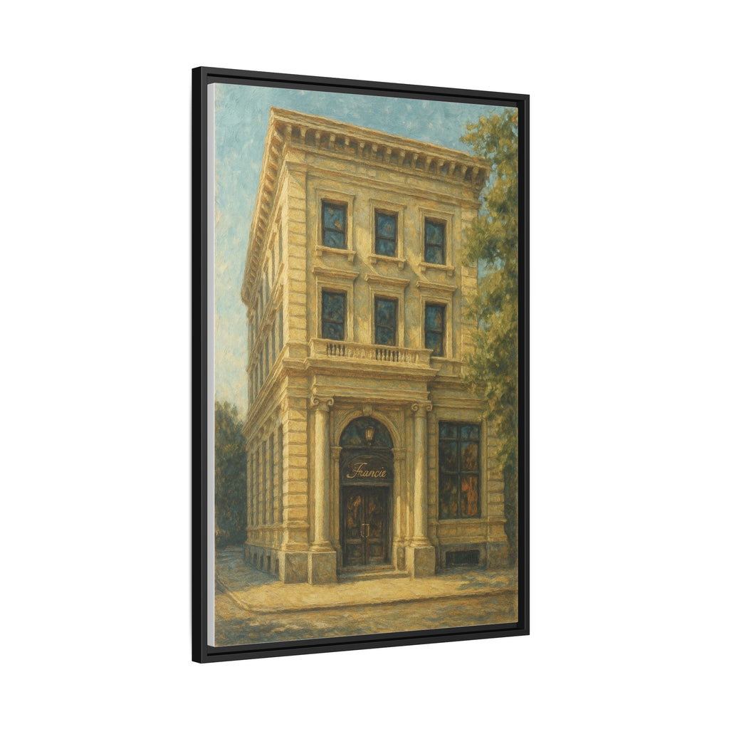 Francie — Restaurant Print | Matte Canvas + Wooden Frame