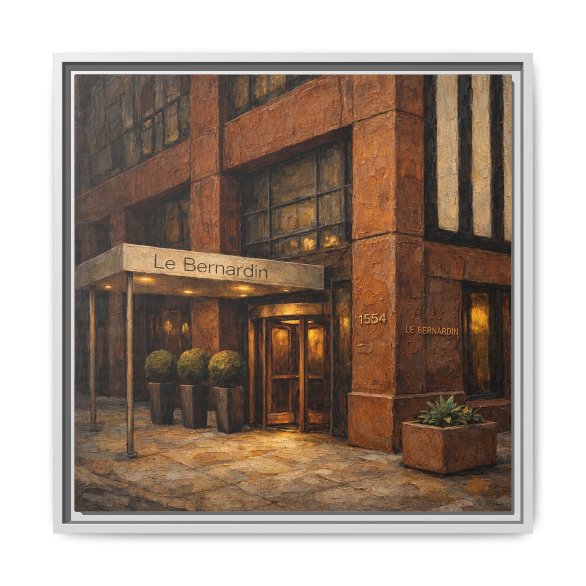 Le Bernardin — Restaurant Print | Matte Canvas + Wooden Frame