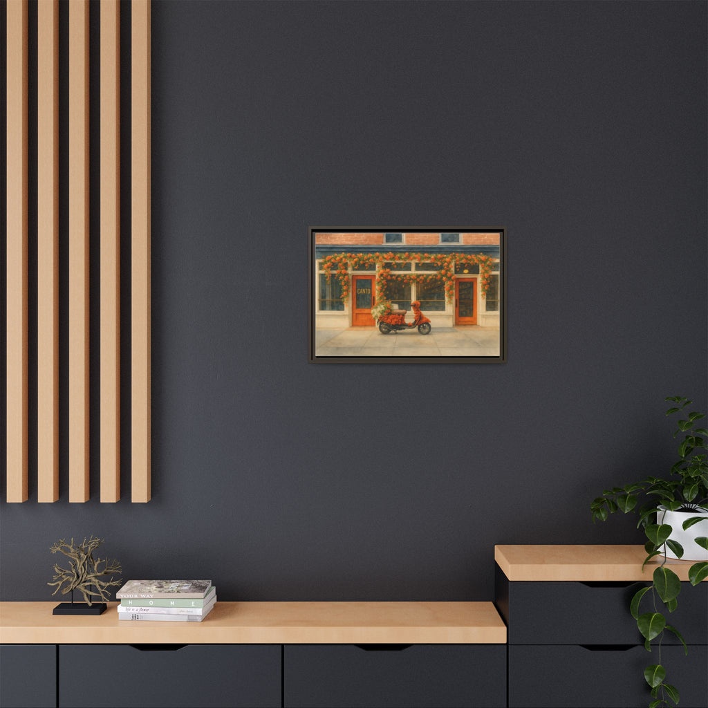 Canto West Village — Restaurant Print | Matte Canvas + Wooden Frame