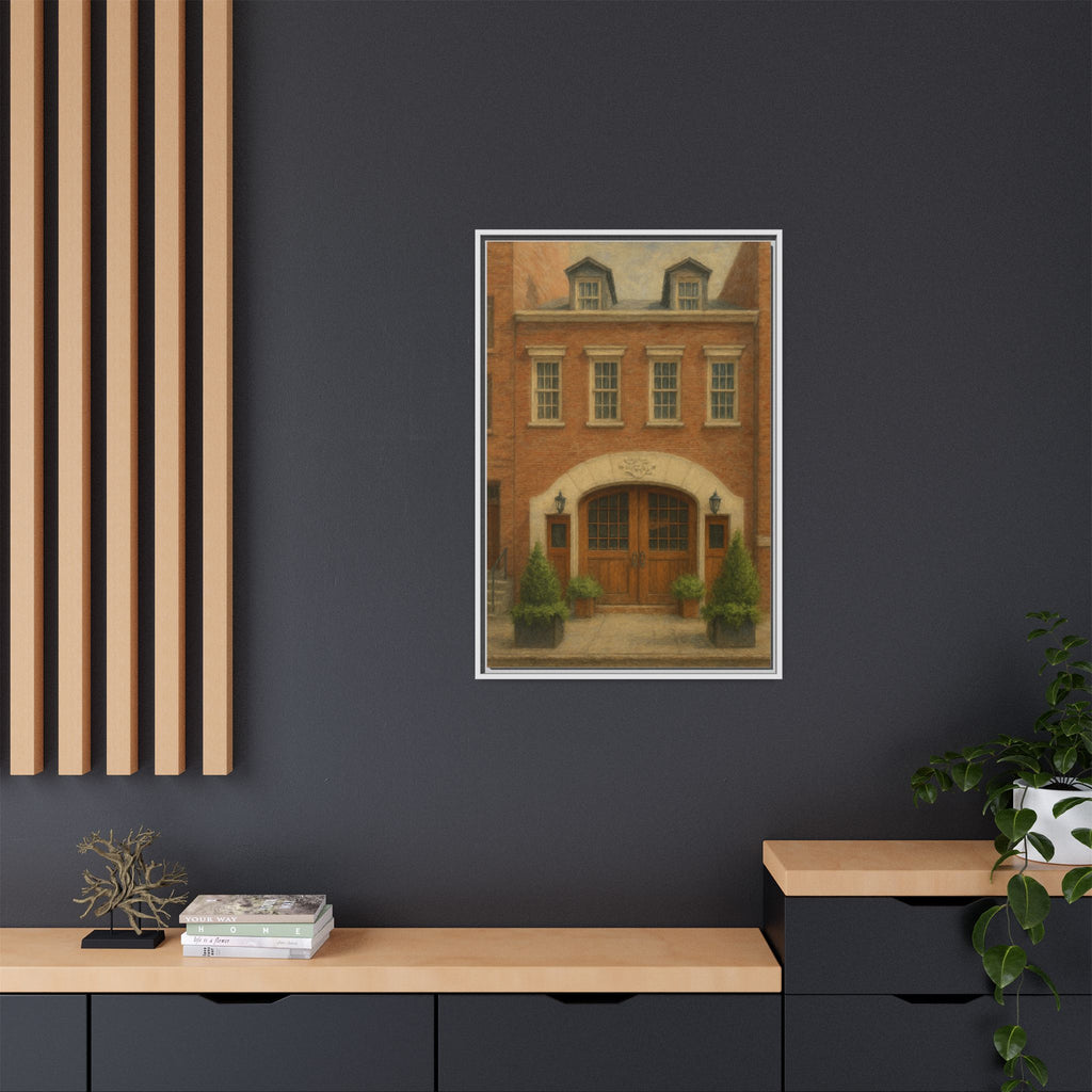 One If By Land, Two If By Sea — Restaurant Print | Matte Canvas + Wooden Frame