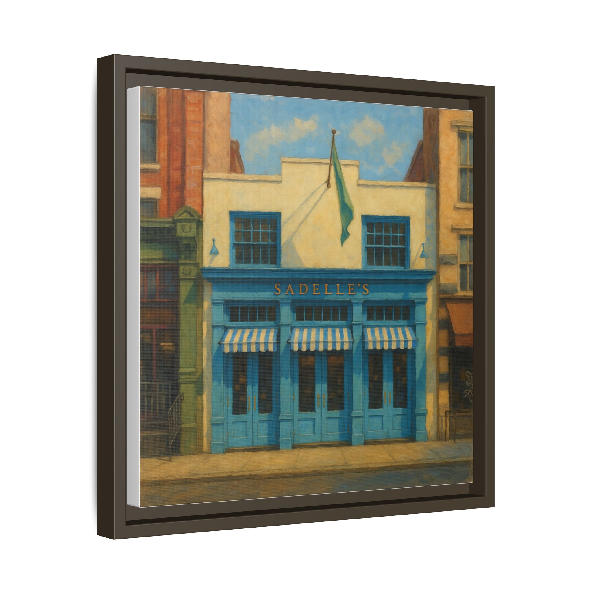 Sadelle's Restaurant — Restaurant Print | Matte Canvas + Wooden Frame