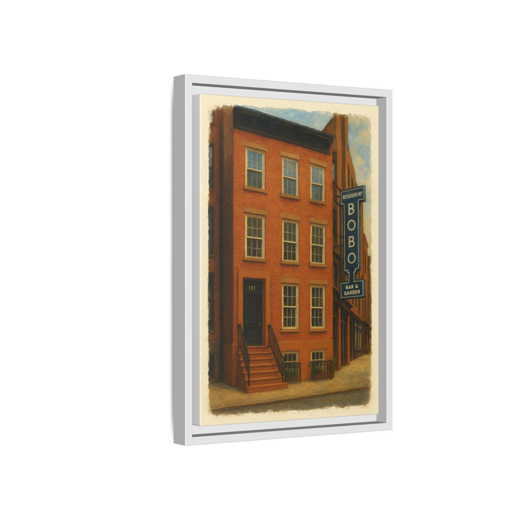 Bobo Restaurant — Restaurant Print | Matte Canvas + Wooden Frame