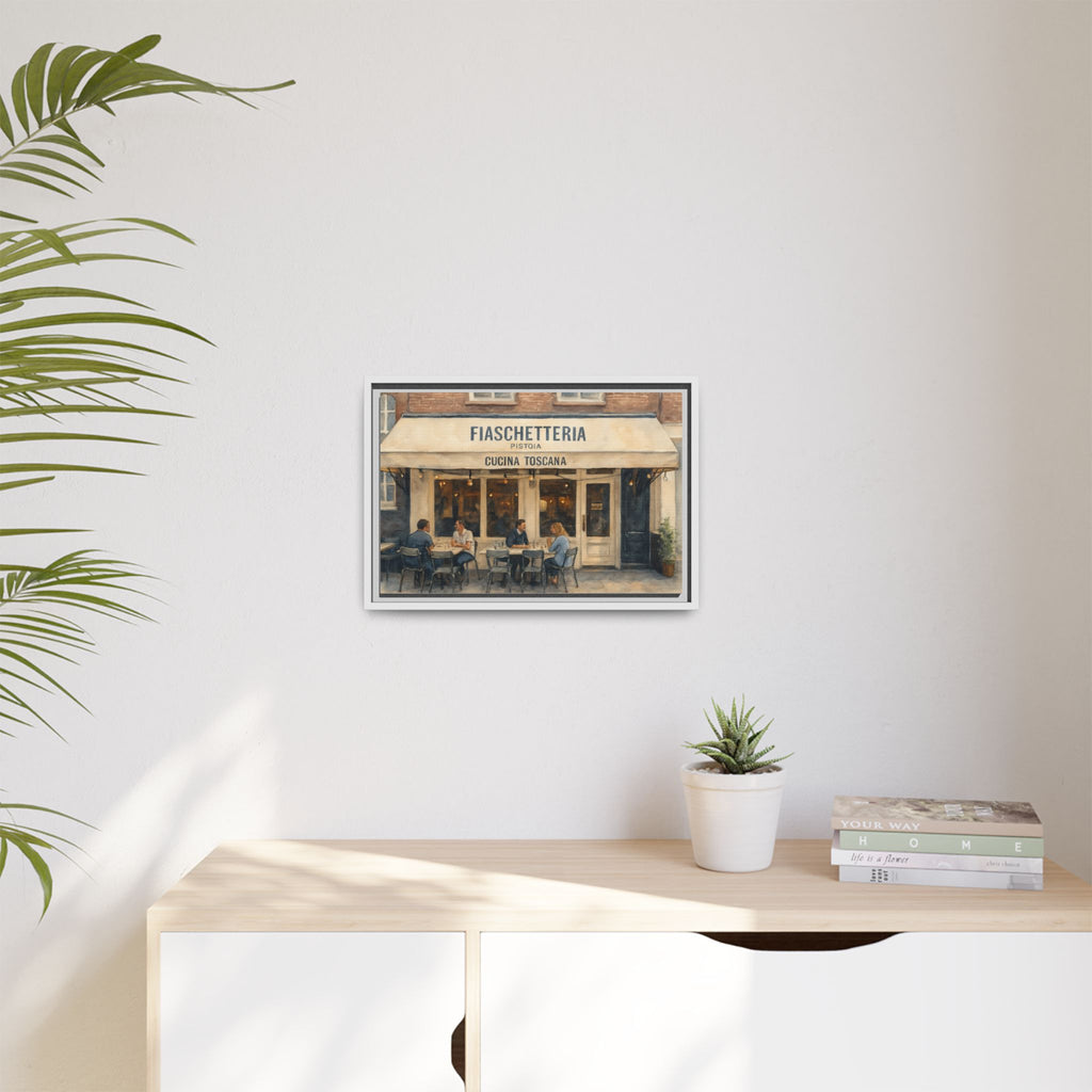 Fiaschetteria Pistoia — Restaurant Print | Matte Canvas + Wooden Frame