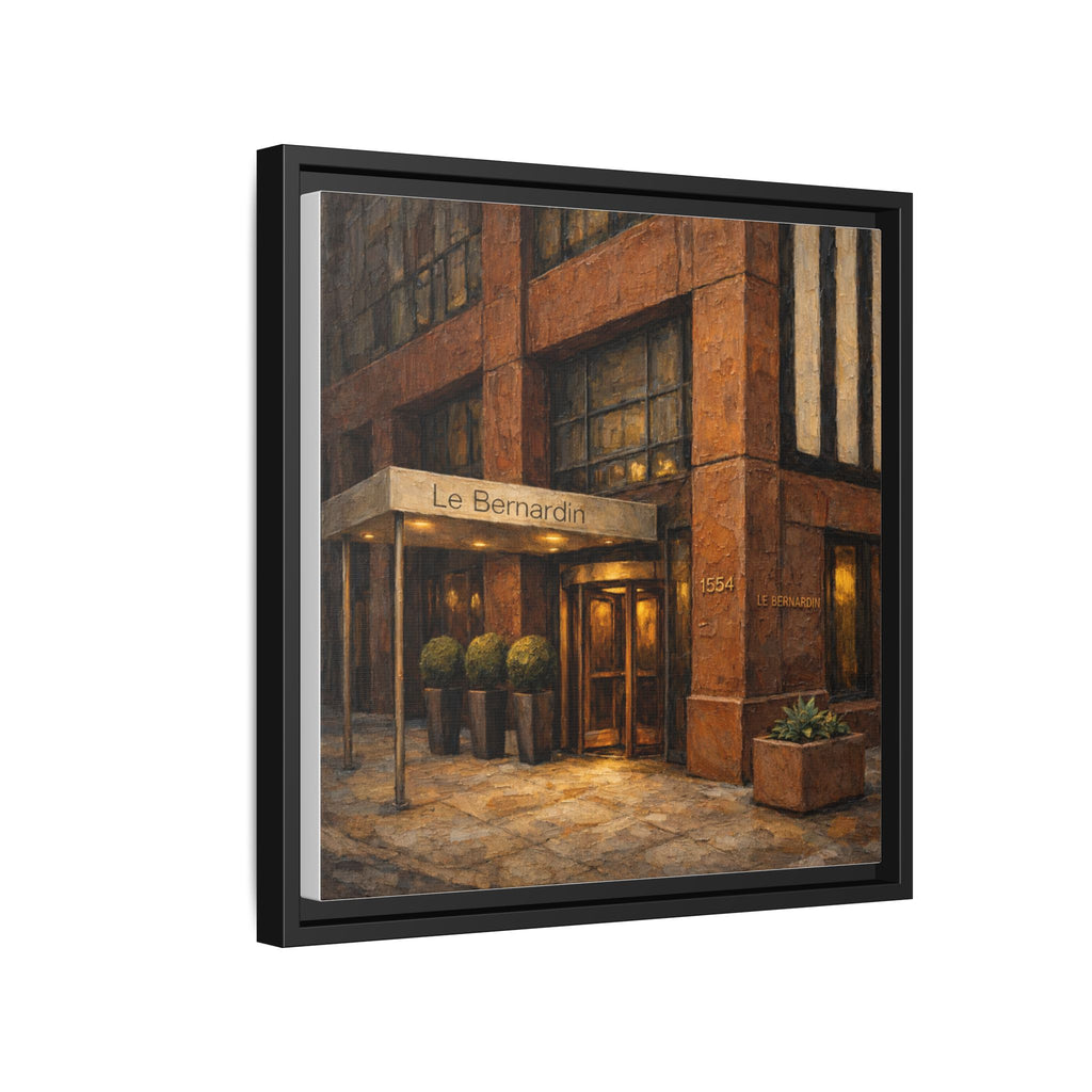 Le Bernardin — Restaurant Print | Matte Canvas + Wooden Frame