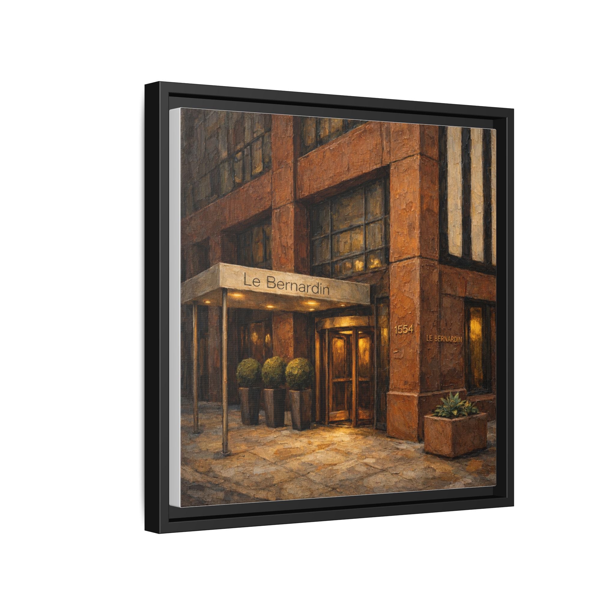 Le Bernardin — Restaurant Print | Matte Canvas + Wooden Frame