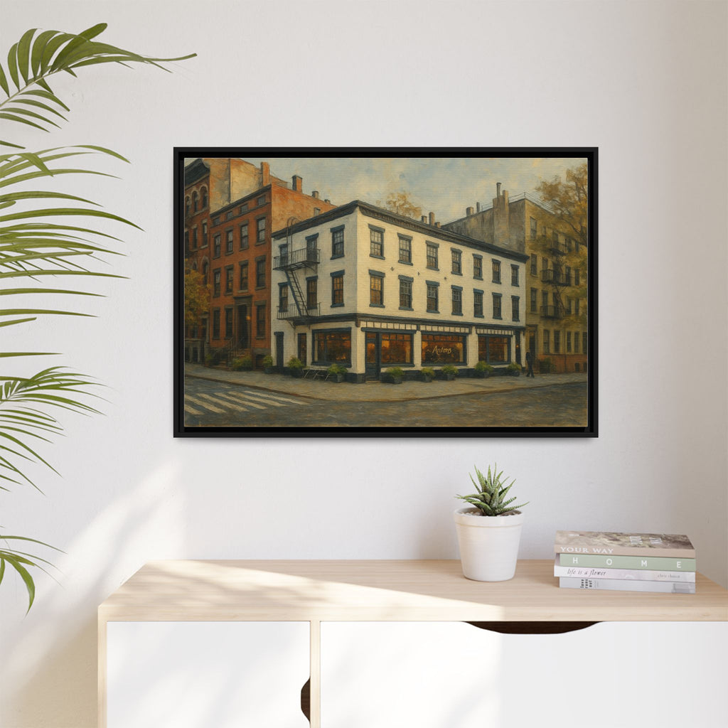 Anton's — Restaurant Print | Matte Canvas + Wooden Frame