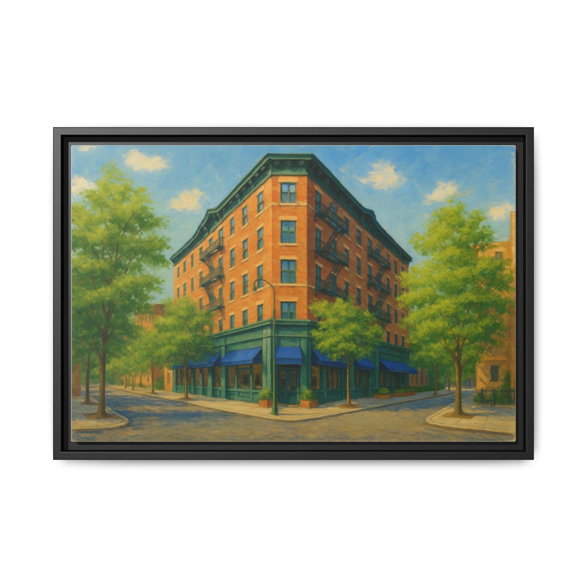 The Mary Lane — Restaurant Print | Matte Canvas + Wooden Frame