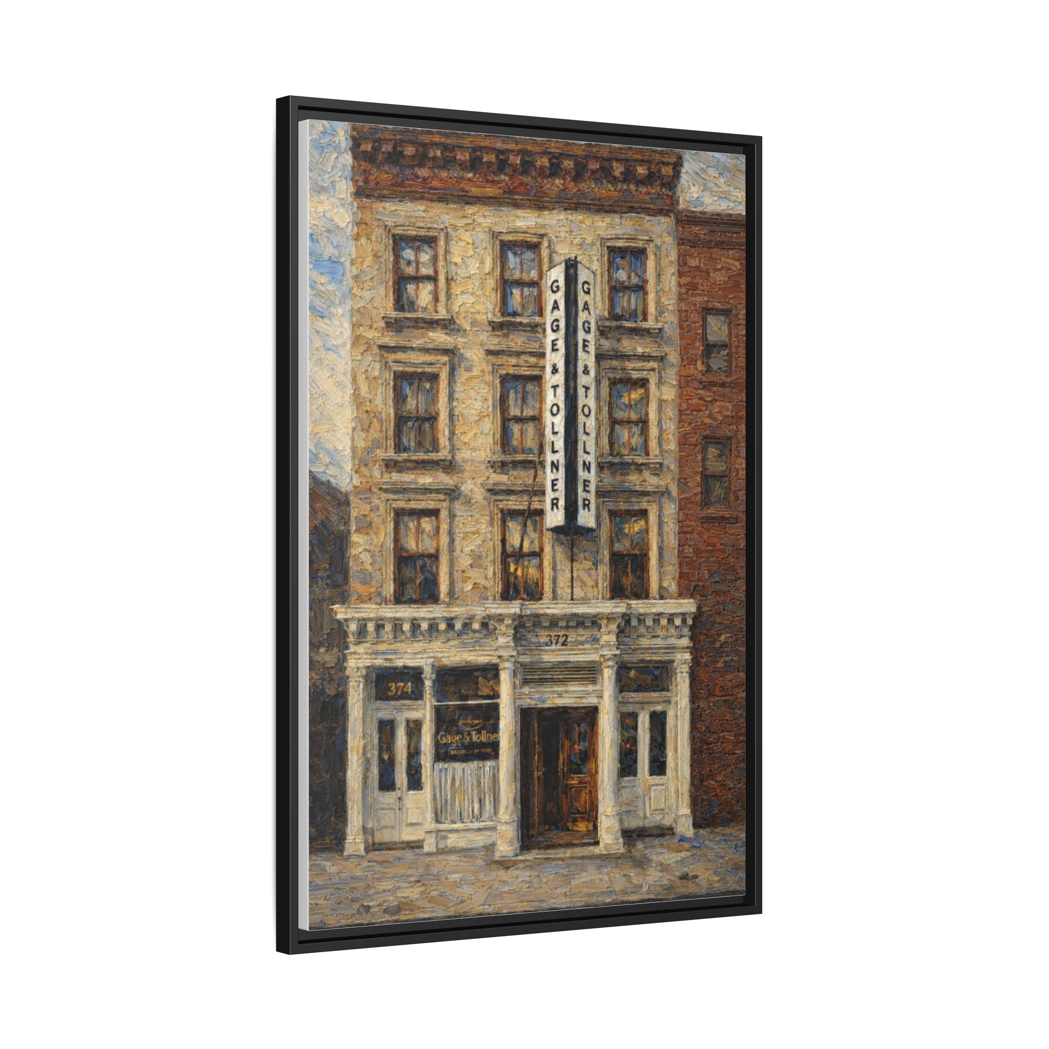 Gage & Tollner — Restaurant Print | Matte Canvas + Wooden Frame