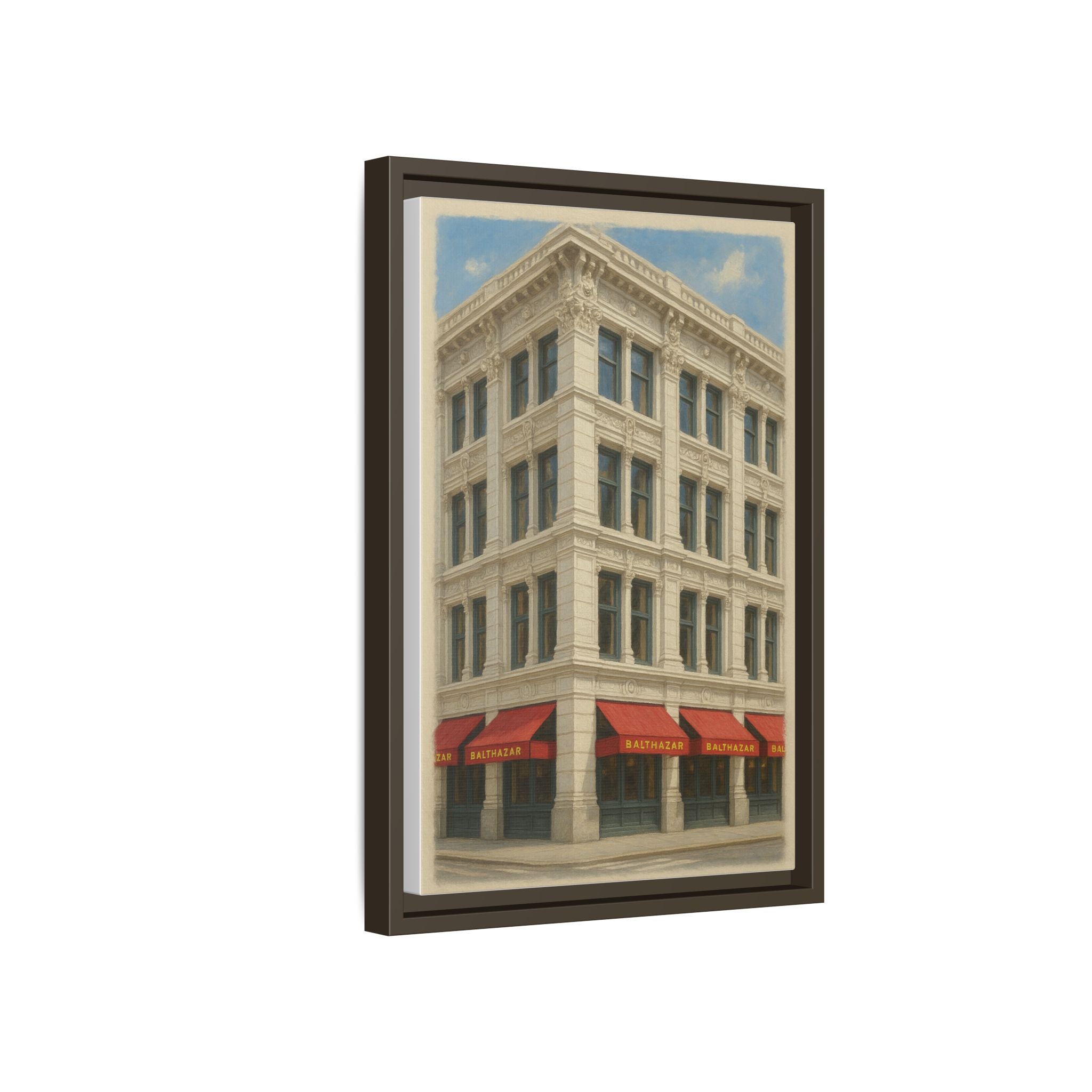 Balthazar Restaurant — Restaurant Print | Matte Canvas + Wooden Frame