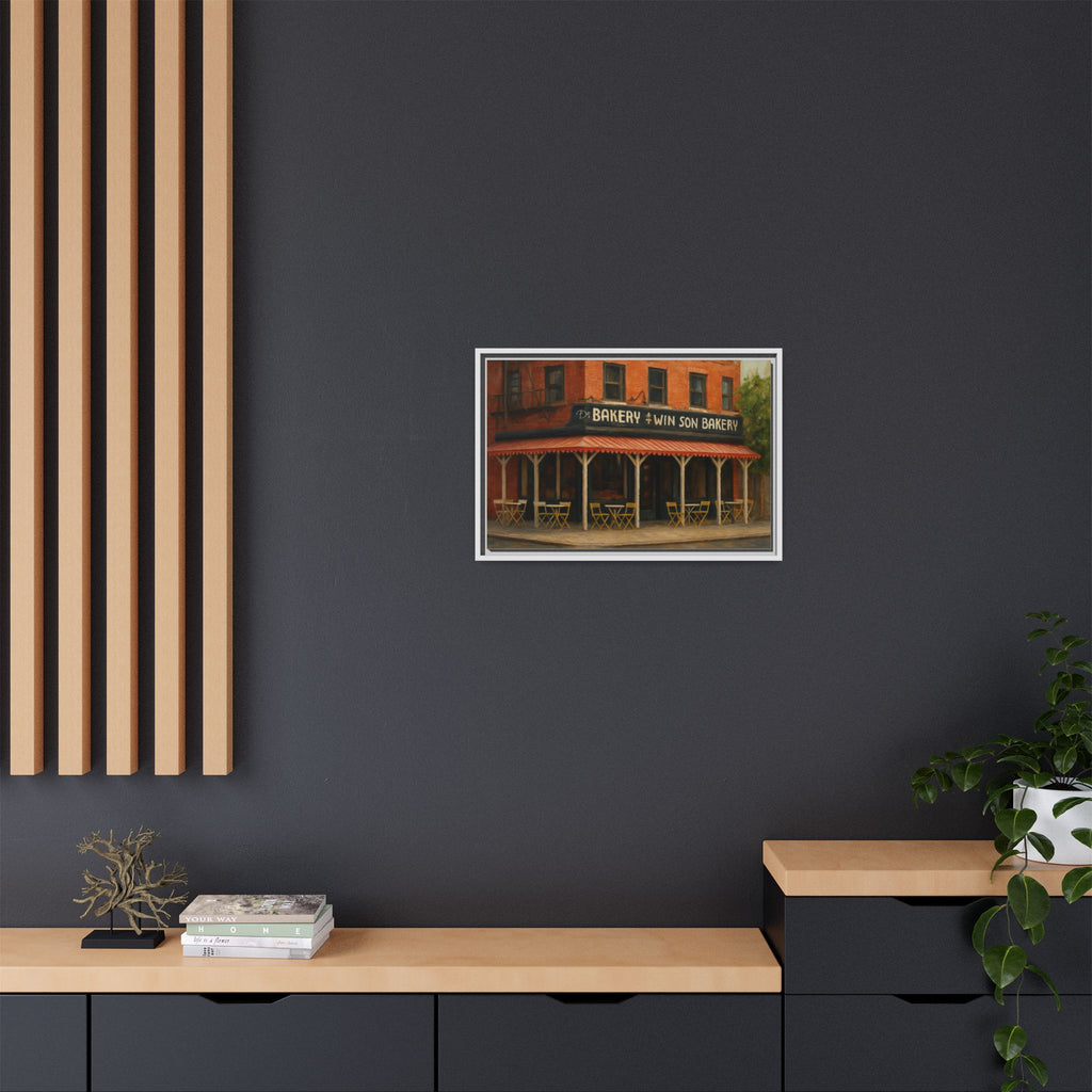 Win Son Bakery — Restaurant Print | Matte Canvas + Wooden Frame
