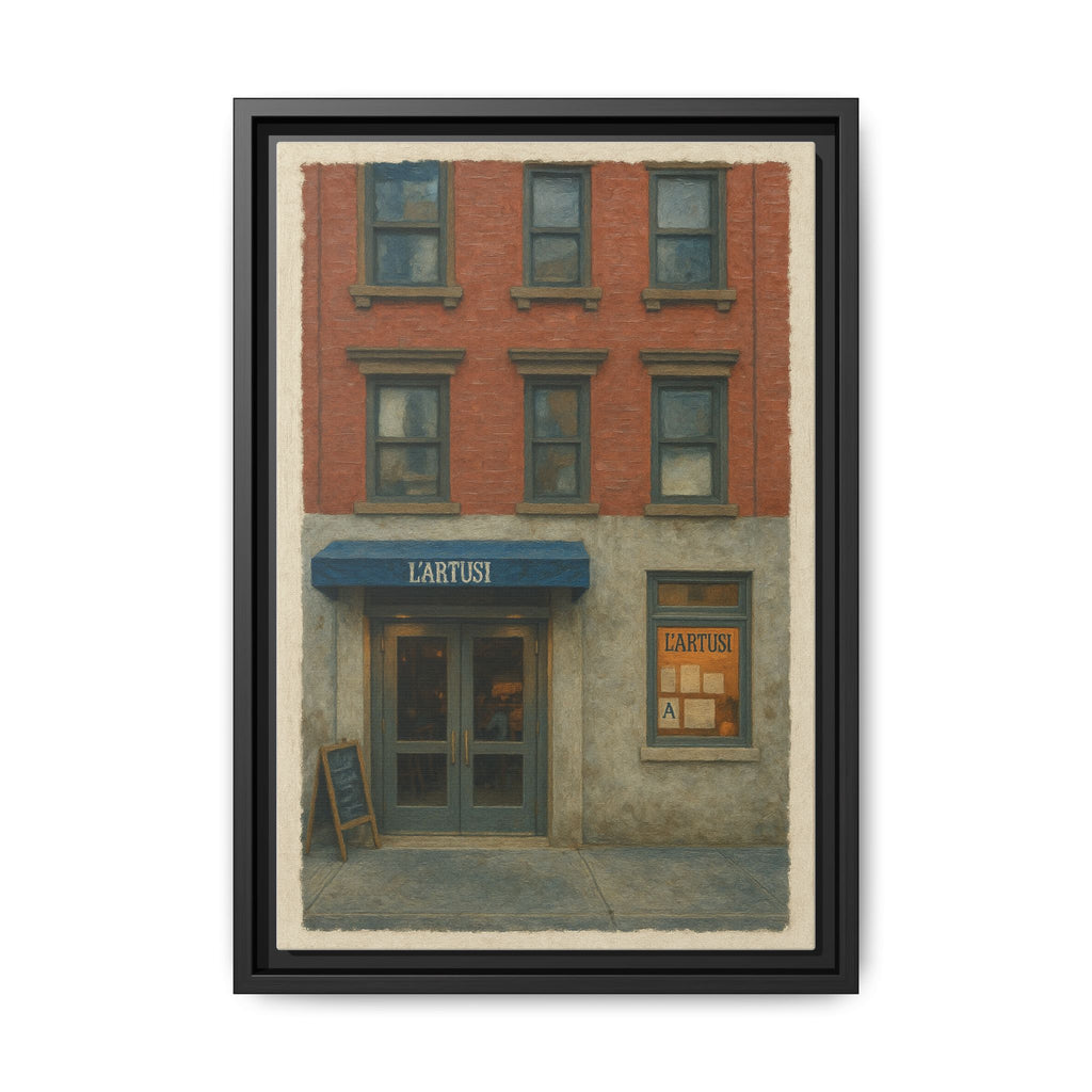 L'Artusi — Restaurant Print | Matte Canvas + Wooden Frame