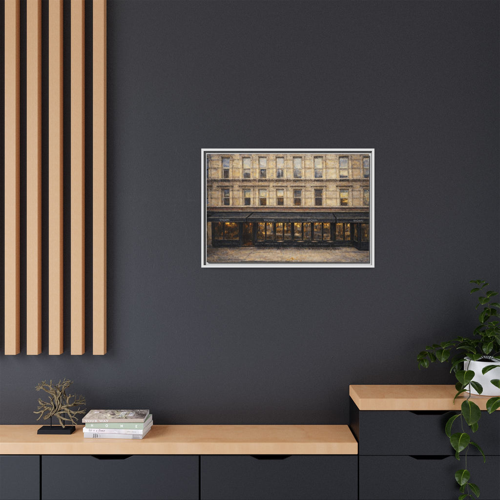 Via Carota — Restaurant Print | Matte Canvas + Wooden Frame