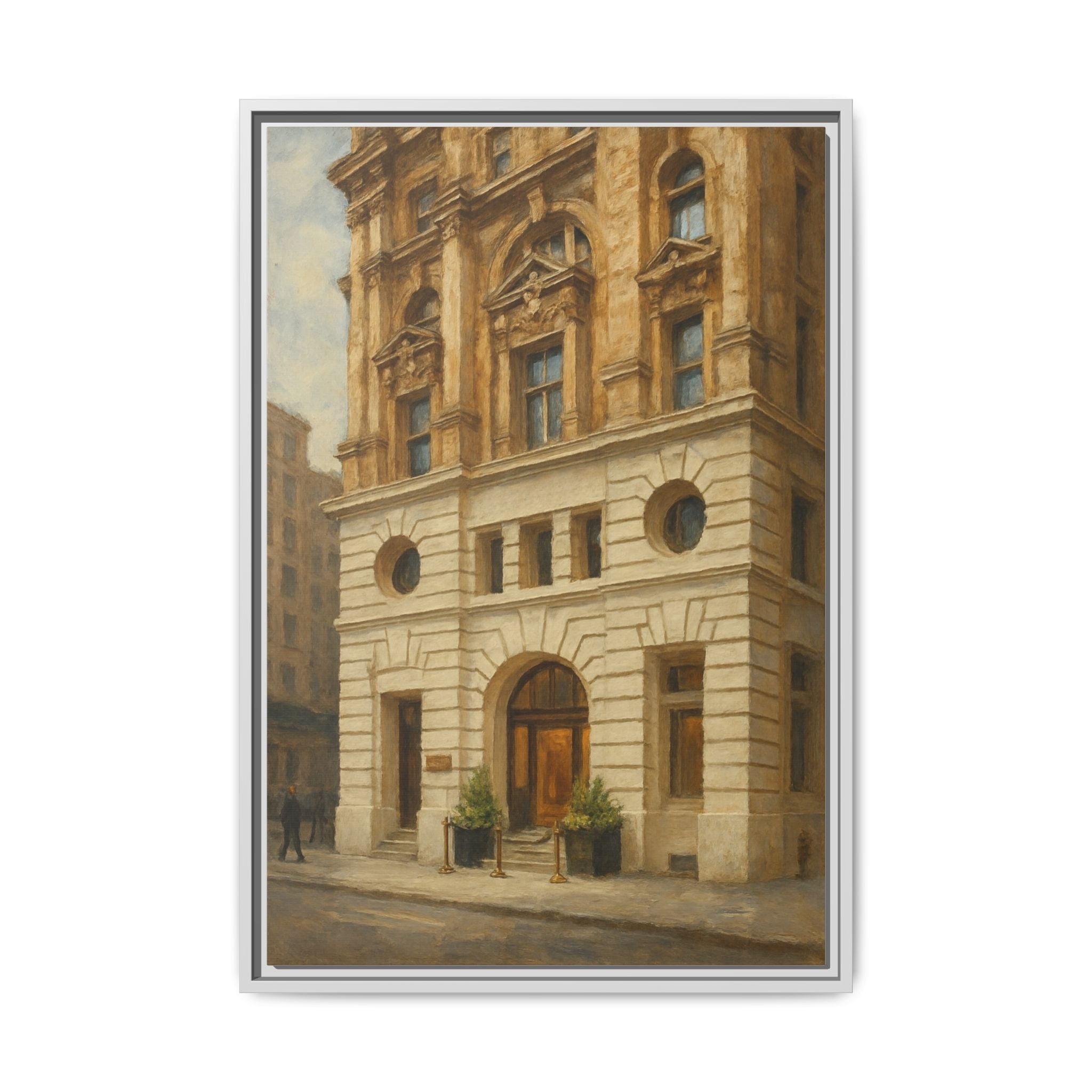 Beef Bar New York — Restaurant Print | Matte Canvas + Wooden Frame