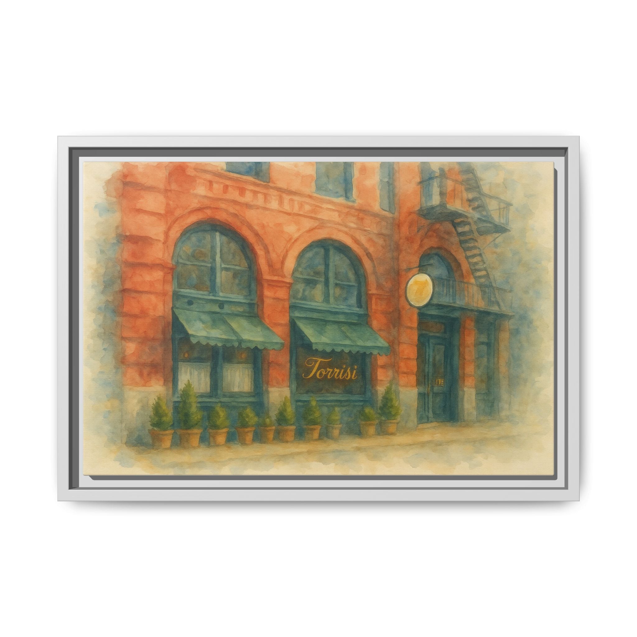 Torrisi — Restaurant Print | Matte Canvas + Wooden Frame