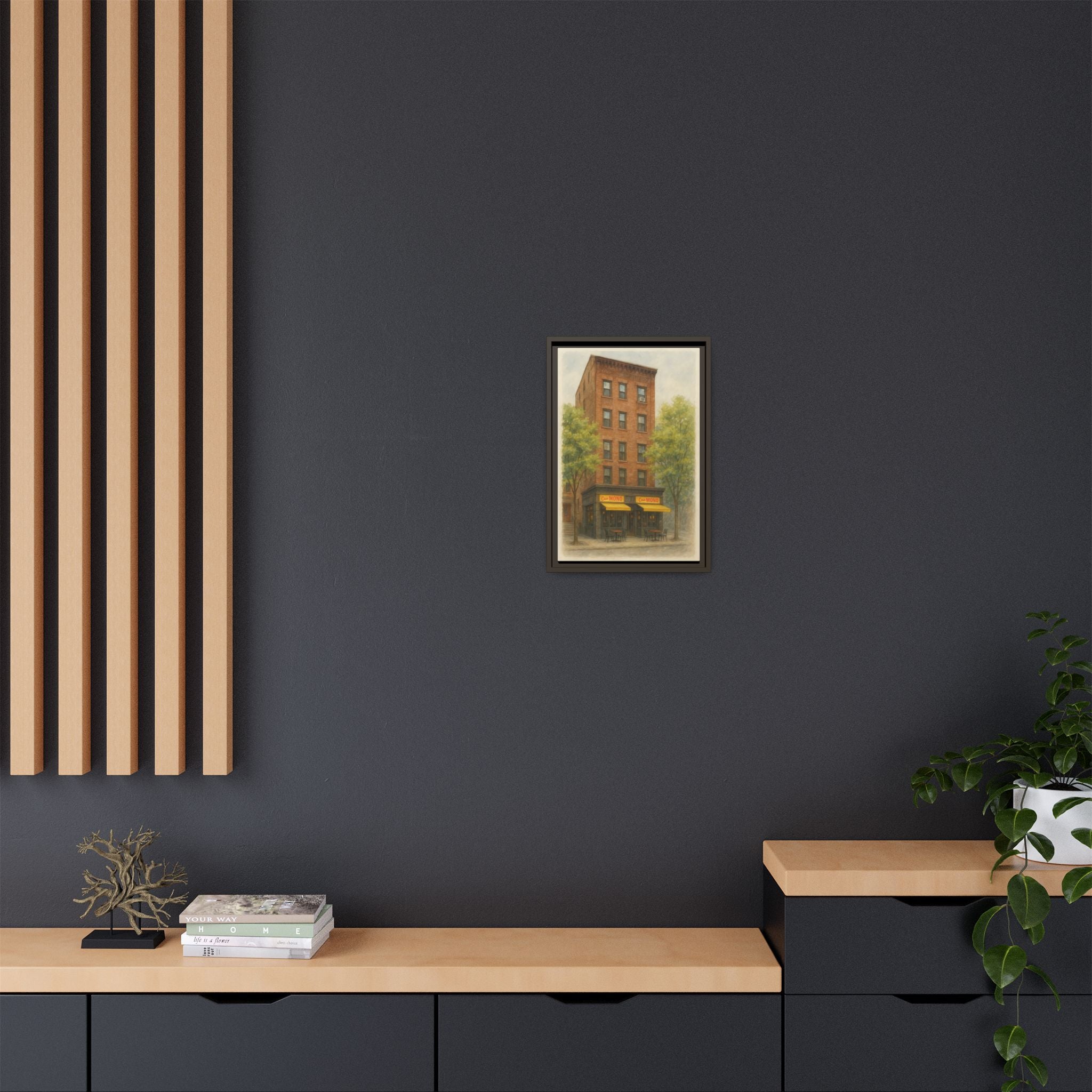 Casa Mono — Restaurant Print | Matte Canvas + Wooden Frame