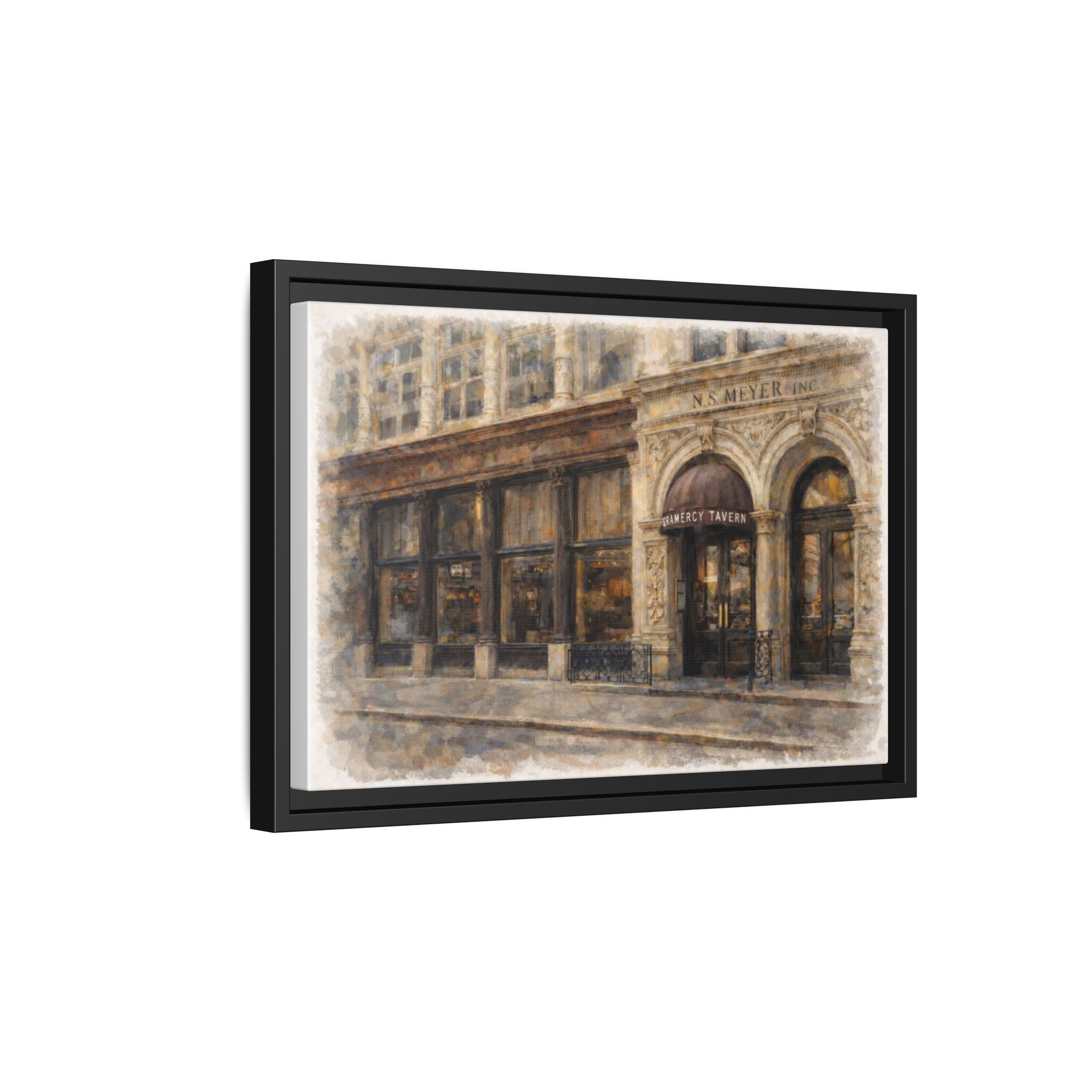 Gramercy Tavern — Restaurant Print | Matte Canvas + Wooden Frame