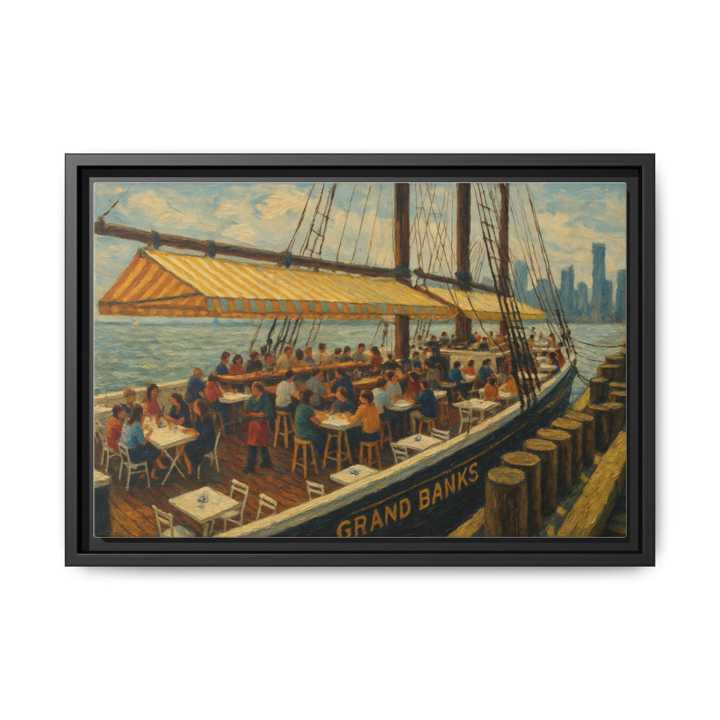 Grand Banks wall painting restaurant art Manhattan framed print