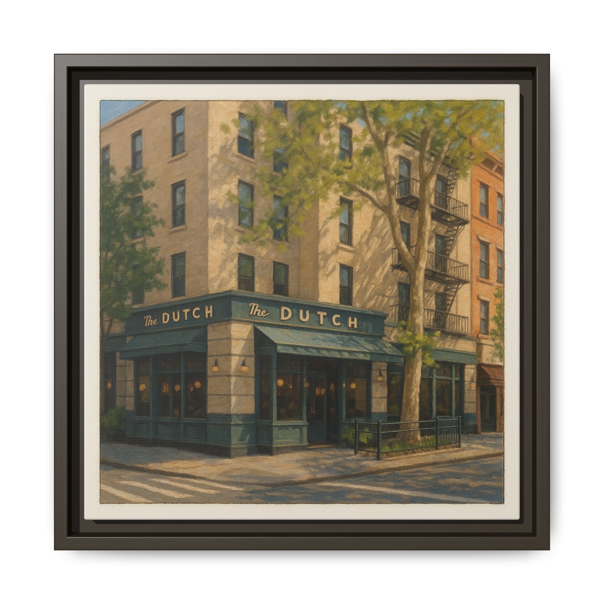 The Dutch — Restaurant Print | Matte Canvas + Wooden Frame