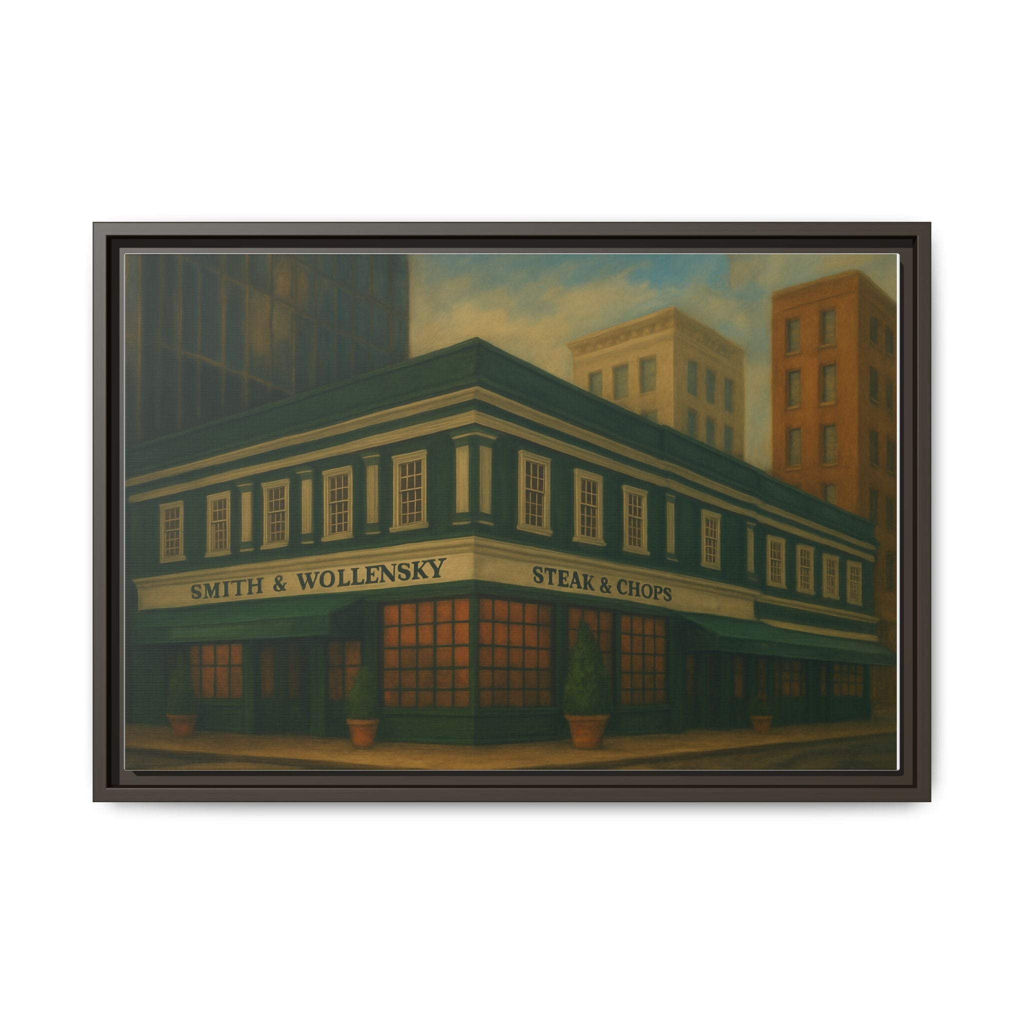 Smith and Wollensky — Restaurant Print | Matte Canvas + Wooden Frame