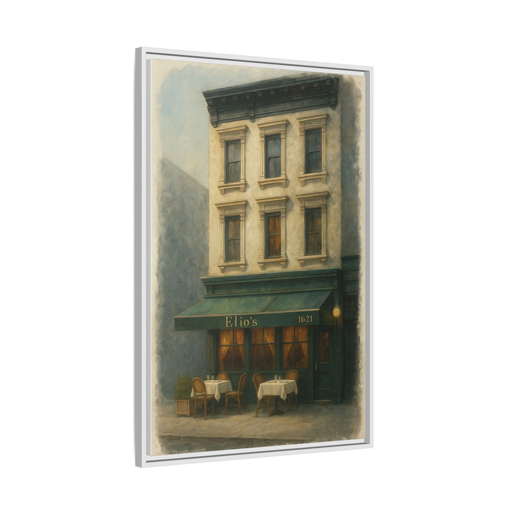 Elios Restaurant — Restaurant Print | Matte Canvas + Wooden Frame