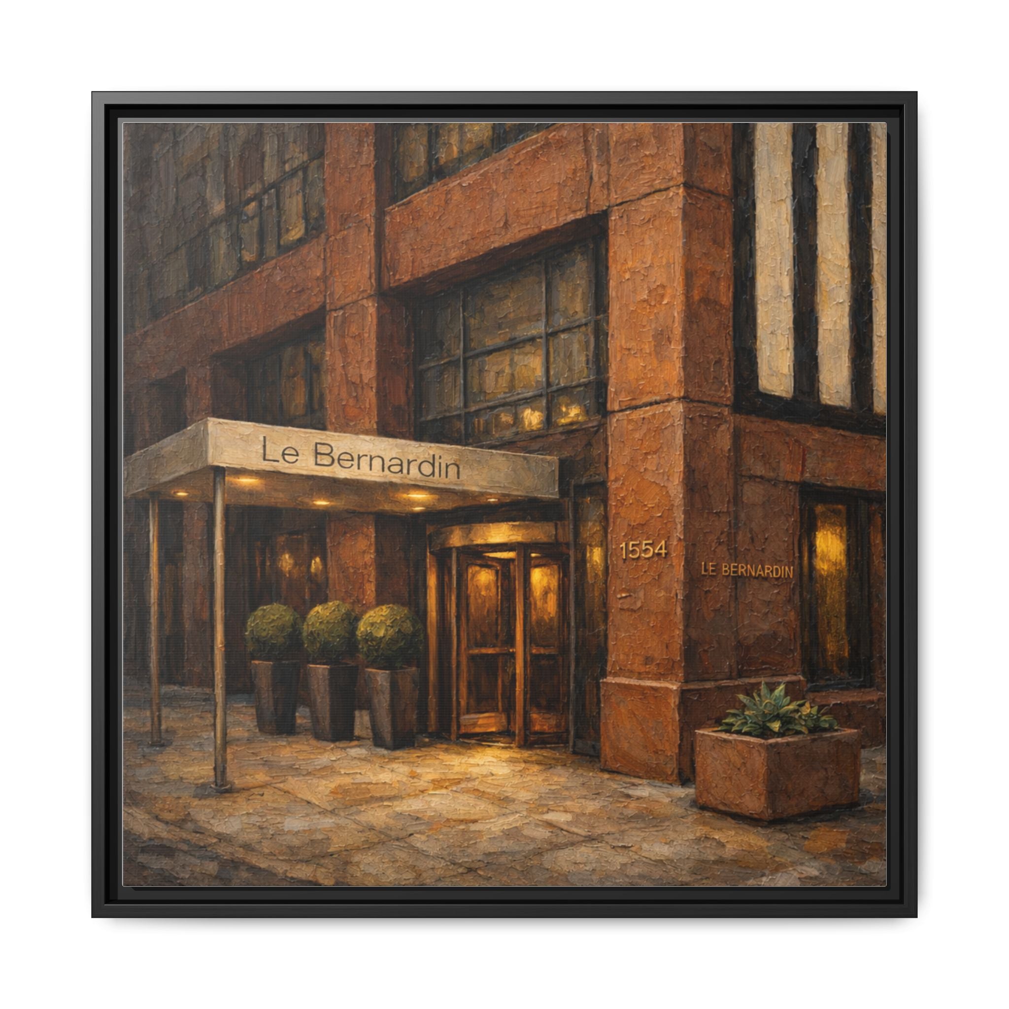 Le Bernardin — Restaurant Print | Matte Canvas + Wooden Frame
