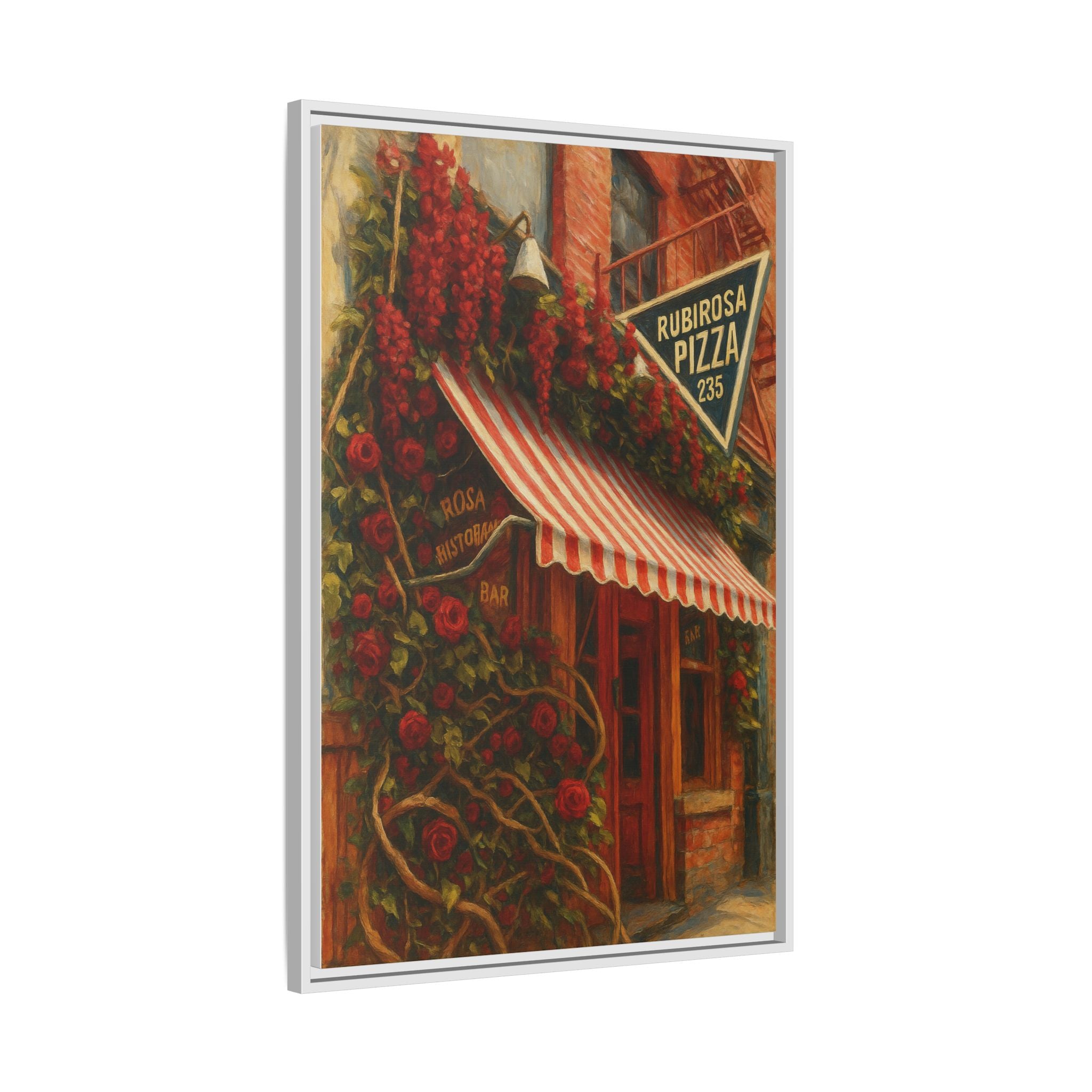 Rubirosa — Restaurant Print | Matte Canvas + Wooden Frame