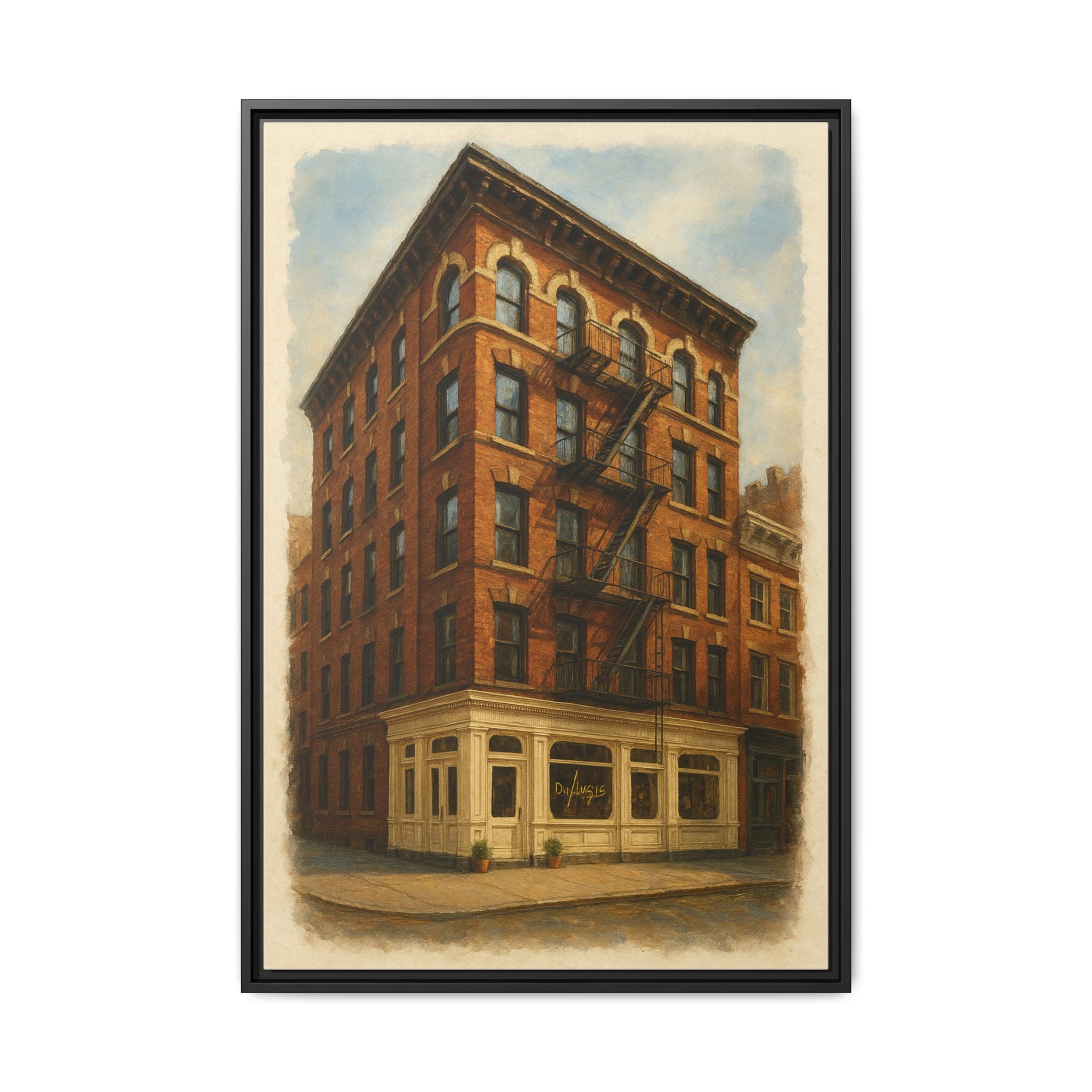 Don Angie — Restaurant Print | Matte Canvas + Wooden Frame