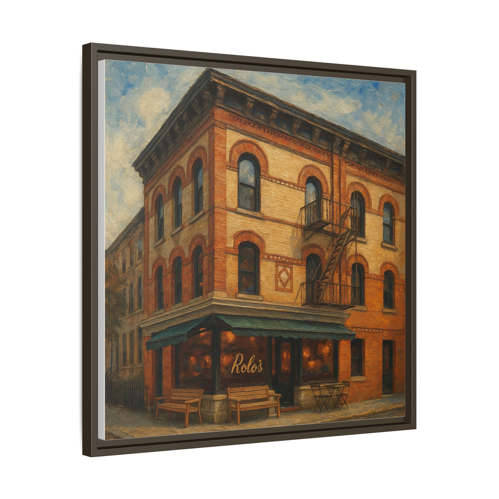 Rolo's — Restaurant Print | Matte Canvas + Wooden Frame